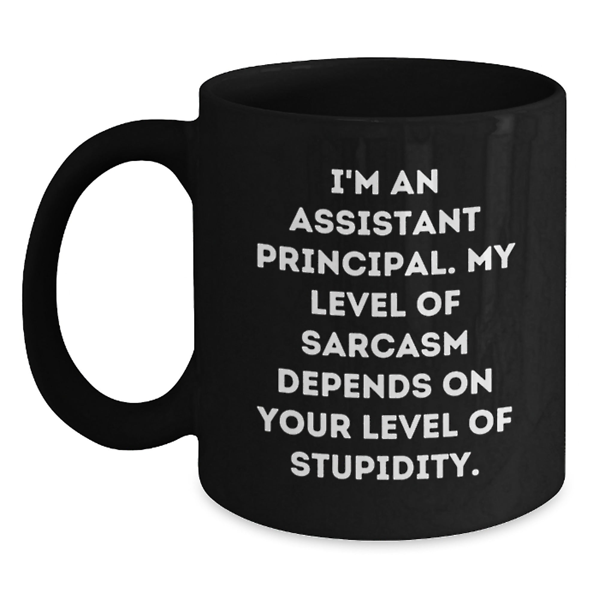 Funny Assistant Principal Gifts for Men Graduation Black Coffee Mug - Gifts from Family - Main
