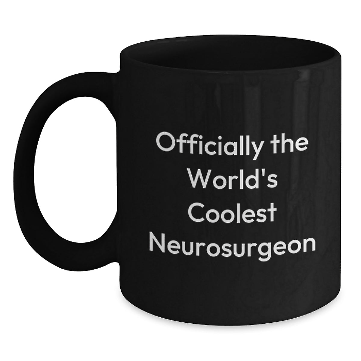 Neurosurgeon Gifts from Men - Funny Officially The World's Coolest Neurosurgeon Black Coffee Mug for Graduation Unique Gifts - Main