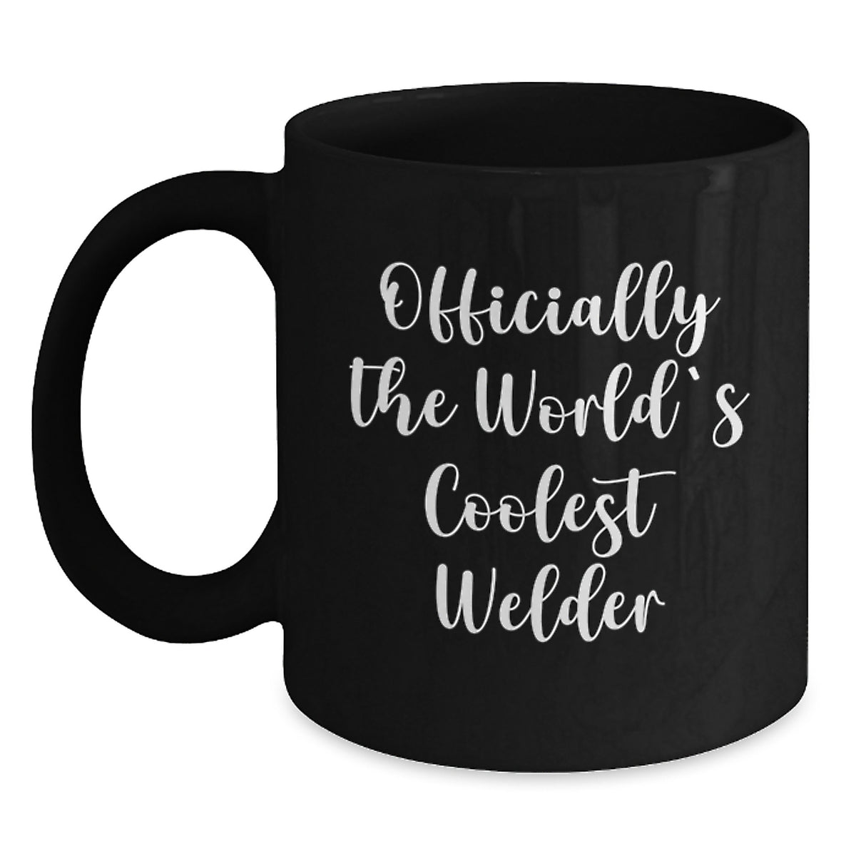 Funny Welder Gifts for Graduation, Officially The World's Coolest Welder Black Coffee Mug, Gifts from Men to Friends, Unique Graduation Unique Gifts - Main