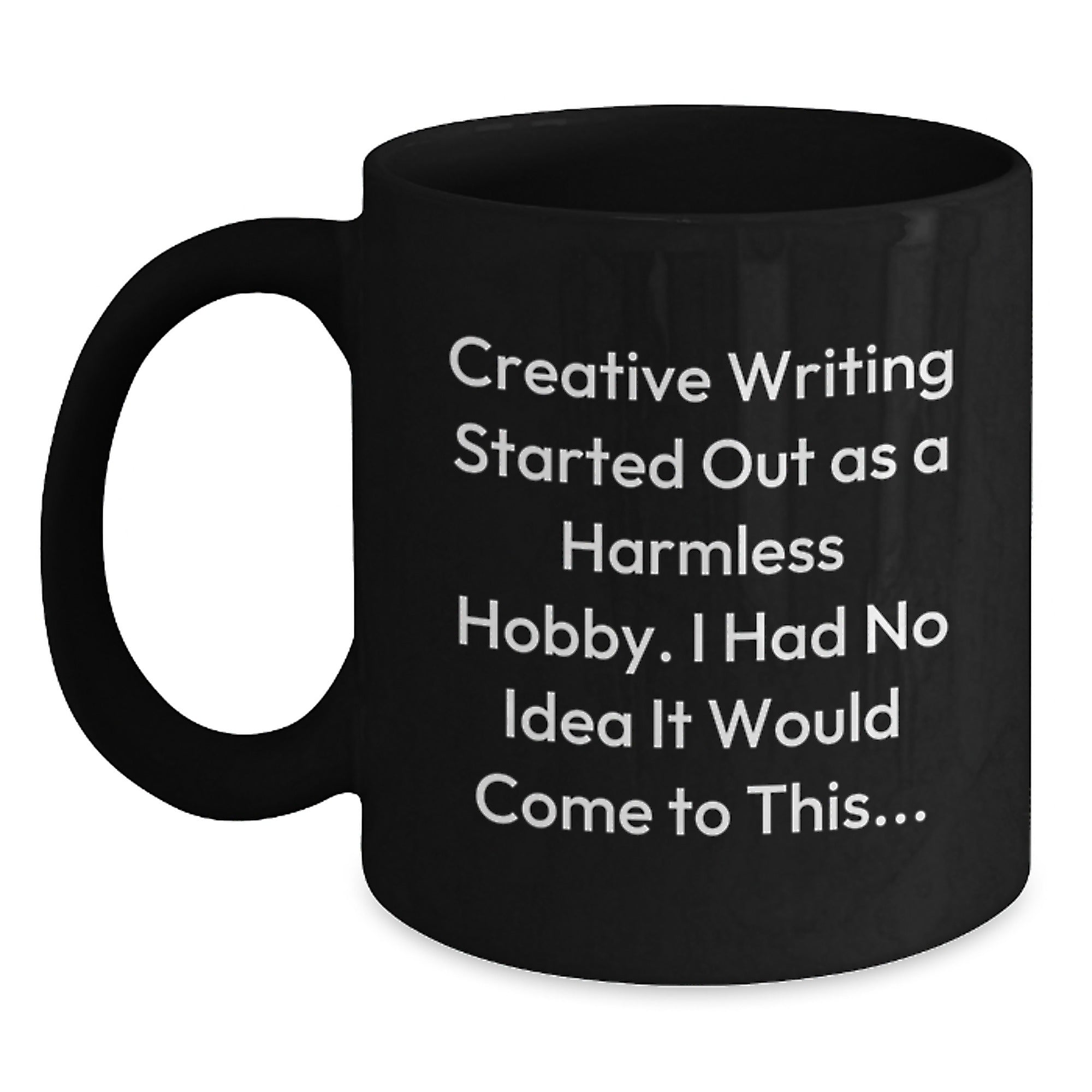 Funny Creative Writing Inspirational Gifts from Friends for Christmas Unique Black Coffee Mugs - Main