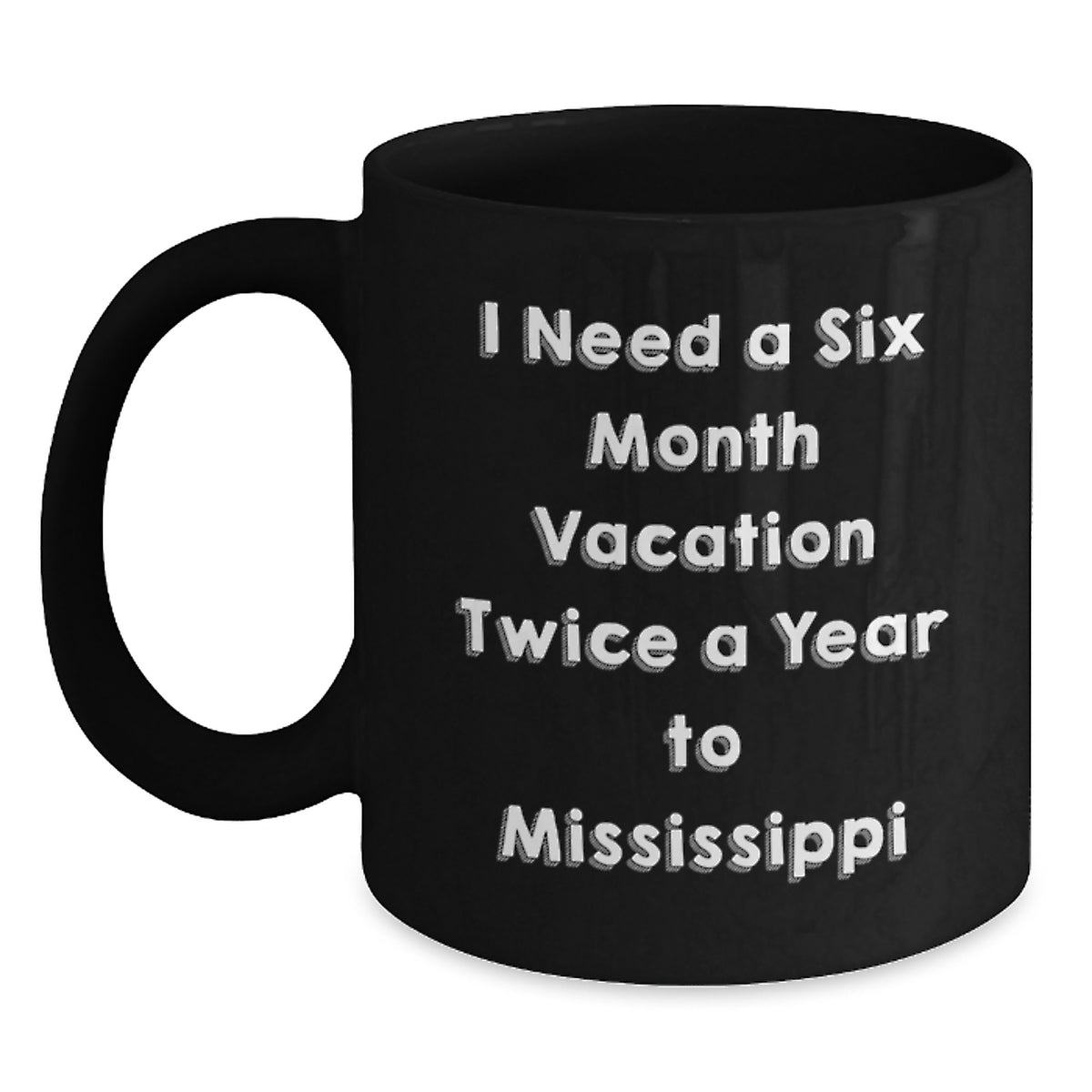 Mississippi Gifts - I Need A Six Month Vacation Twice A Year To Mississippi Funny Mugs, Birthday Unique Gifts for Men from Friends - Main