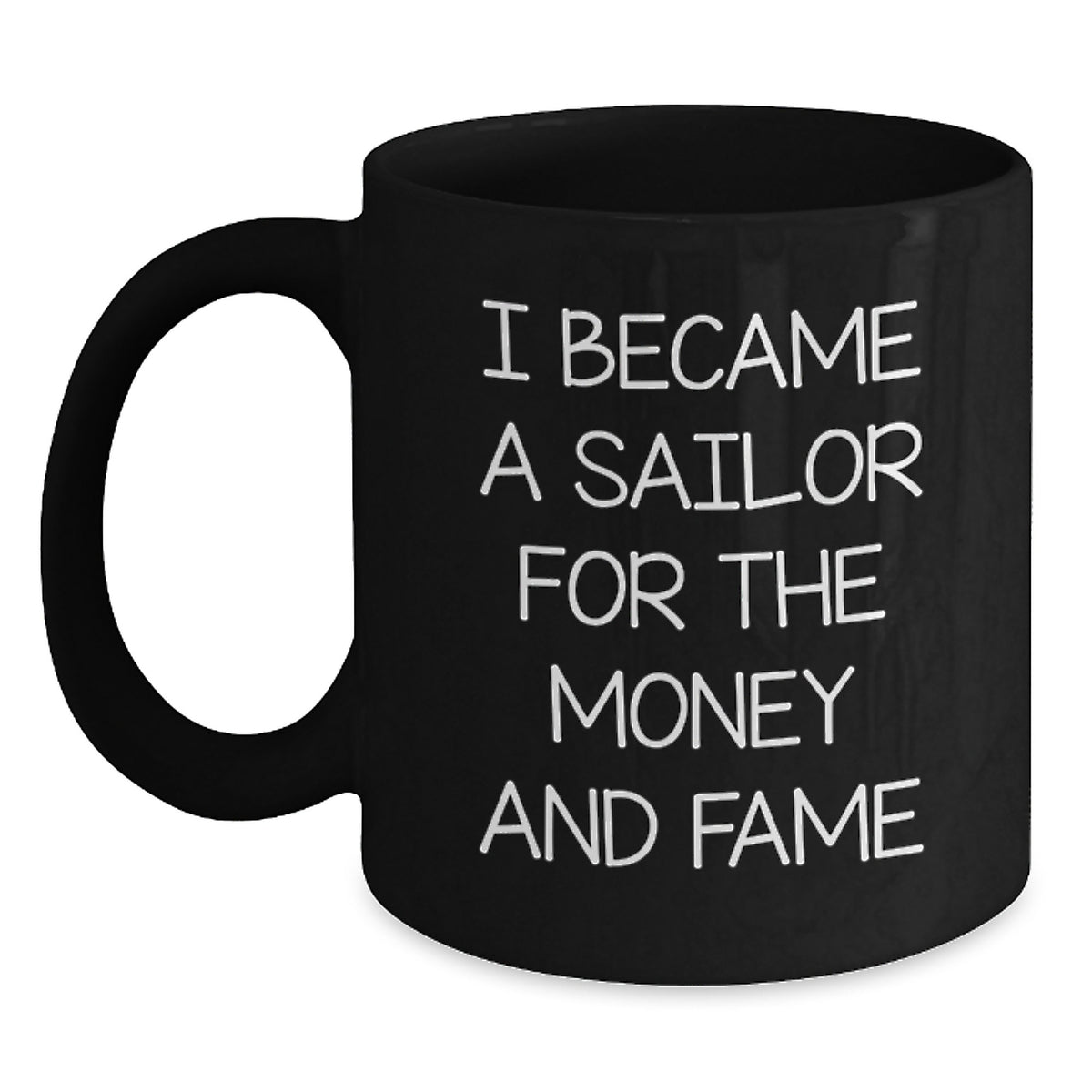 Sailor Gifts Funny Black Coffee Mugs for Men from Friends, Perfect Unique Graduation Gifts for Sailor Enthusiasts - Main