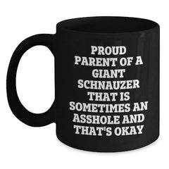 Funny Giant Schnauzer Dog Mugs for Men - Proud Parent Giant Schnauzer Gifts from Friends to Family Birthday Unique Coffee Mugs - Main