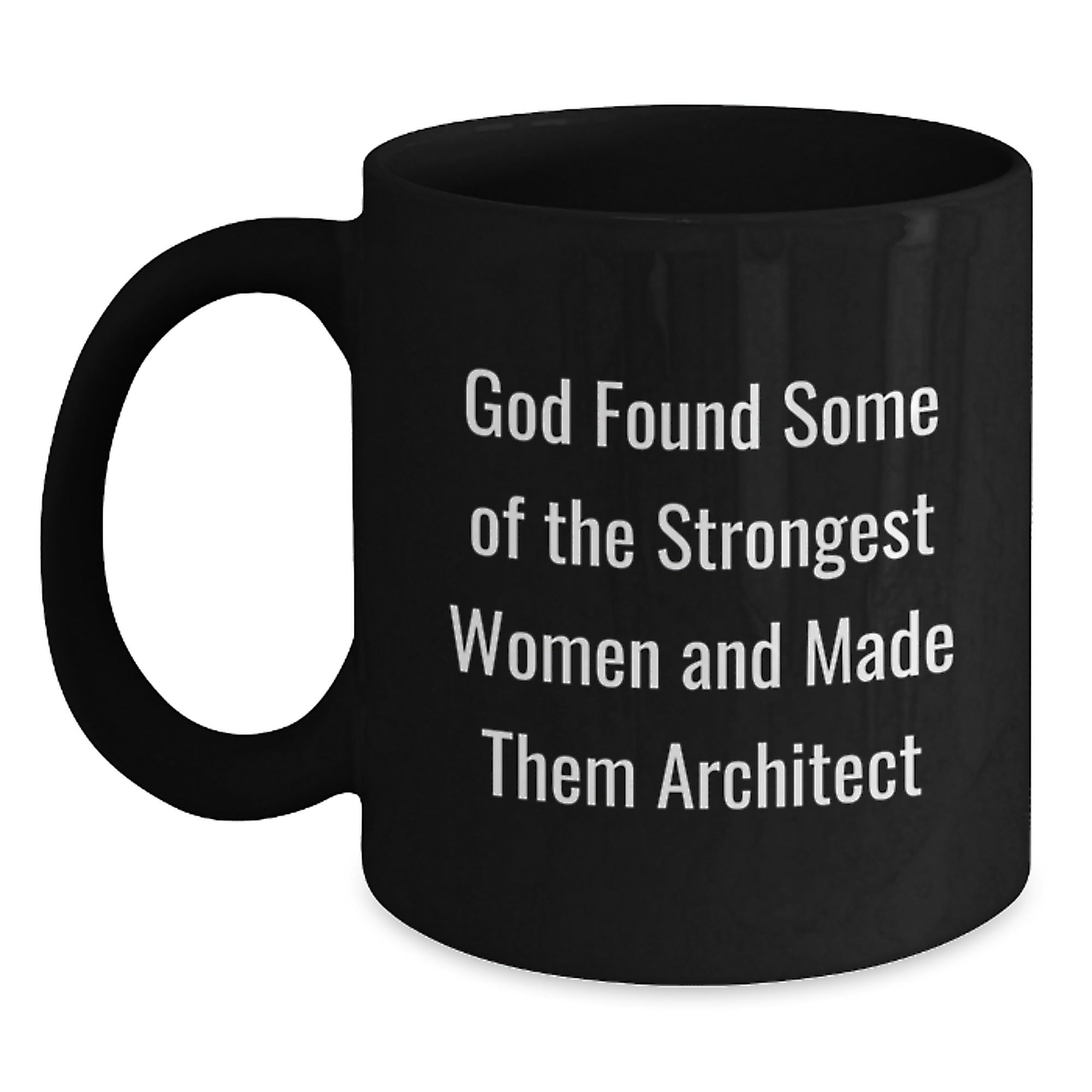 Funny Architect Gifts for Women from Family, Unique Black Coffee Mug for Christmas - Main