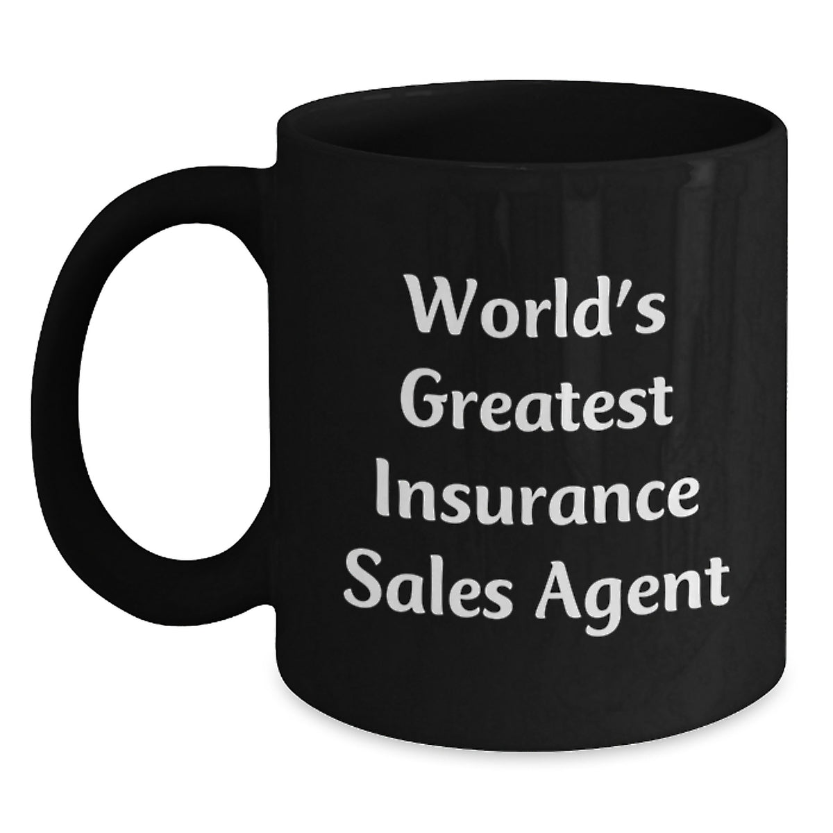 Funny Gifts for Insurance Sales Agent, 'World's Greatest' Black Coffee Mug, Unique Christmas Memorable Present for Insurance Sales Agent Friends, Colleagues, or Family Members - Main