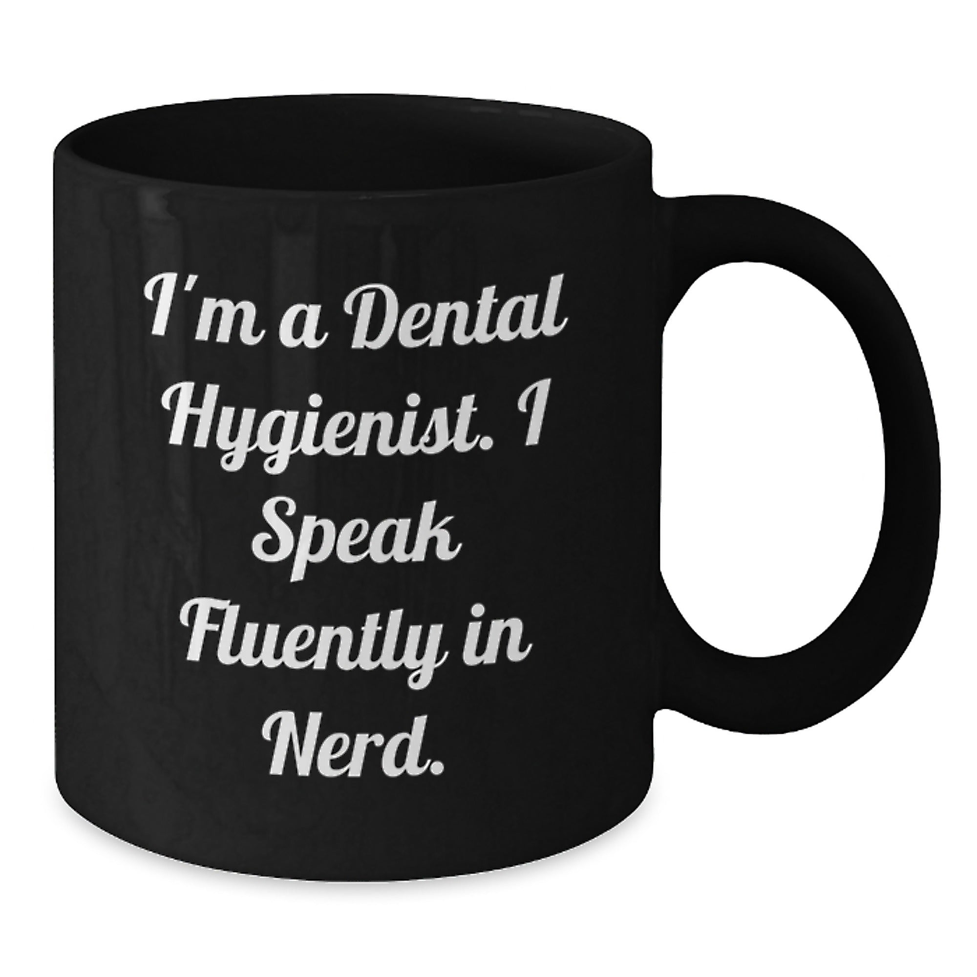 Funny Gifts for Dental Hygienist Friends from Men, Unique Black Coffee Mug for Dental Hygienist Coworkers, genius Dental Hygienist Quote Christmas Unique Gifts - Additional