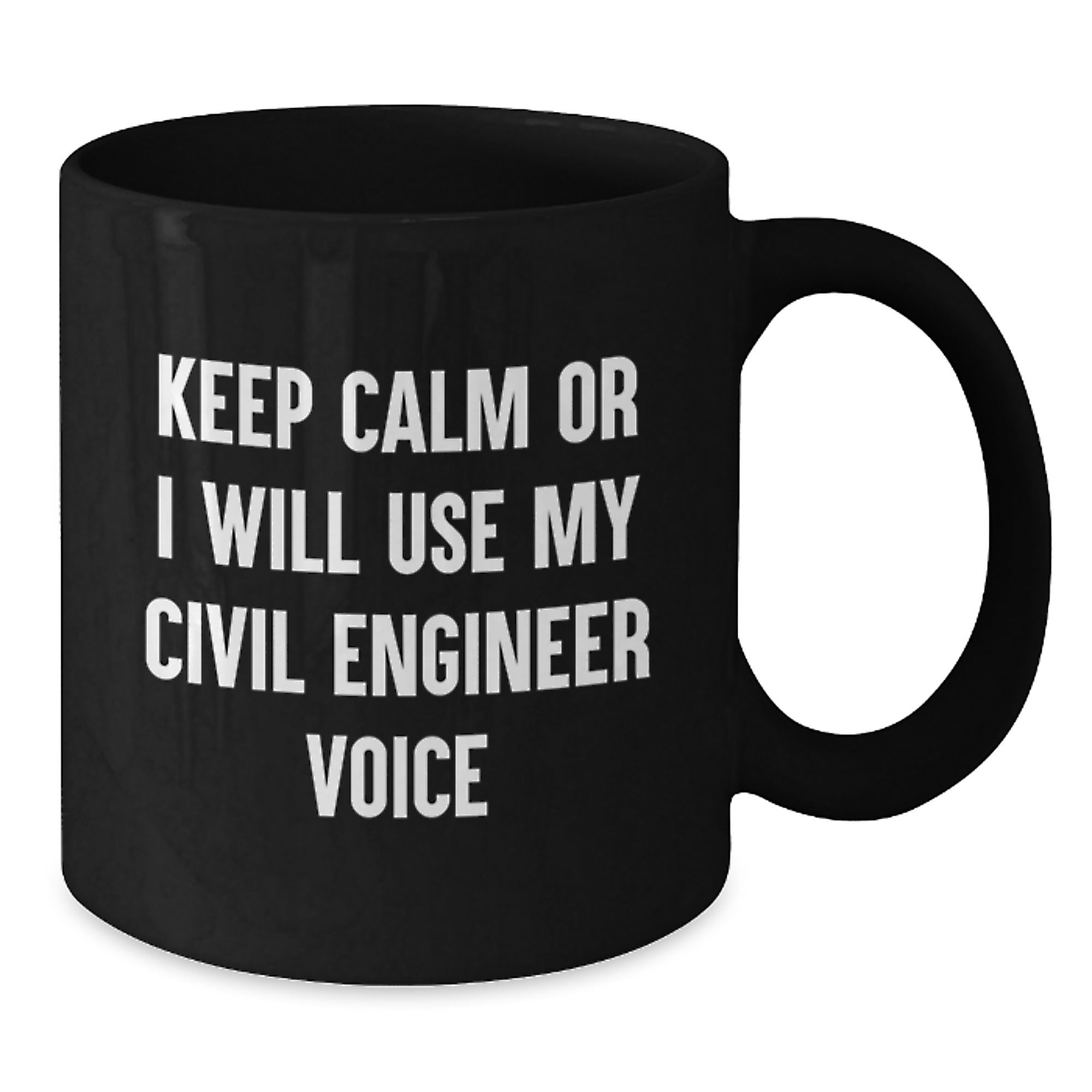 Civil Engineer Gifts from Men, Funny Black Coffee Mug for Christmas Unique Presents for Civil Engineers Friends - Additional