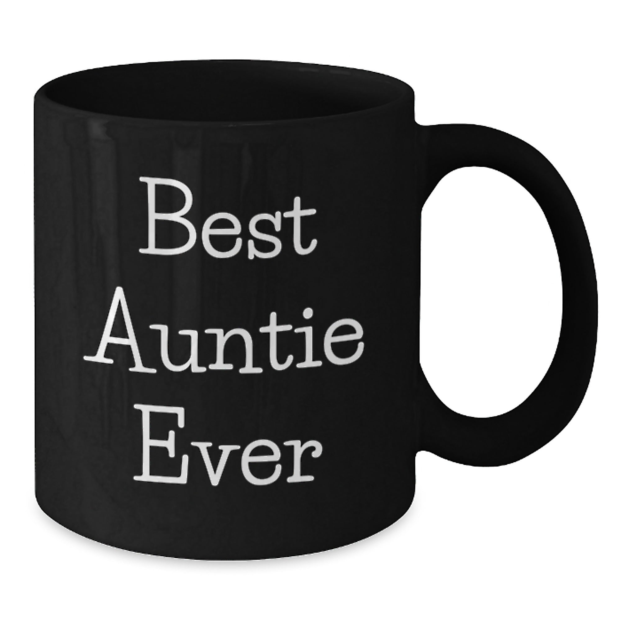 Funny Auntie Gifts Best Auntie Ever Black Coffee Mug Birthday Unique Gifts for Auntie from Friends - Additional