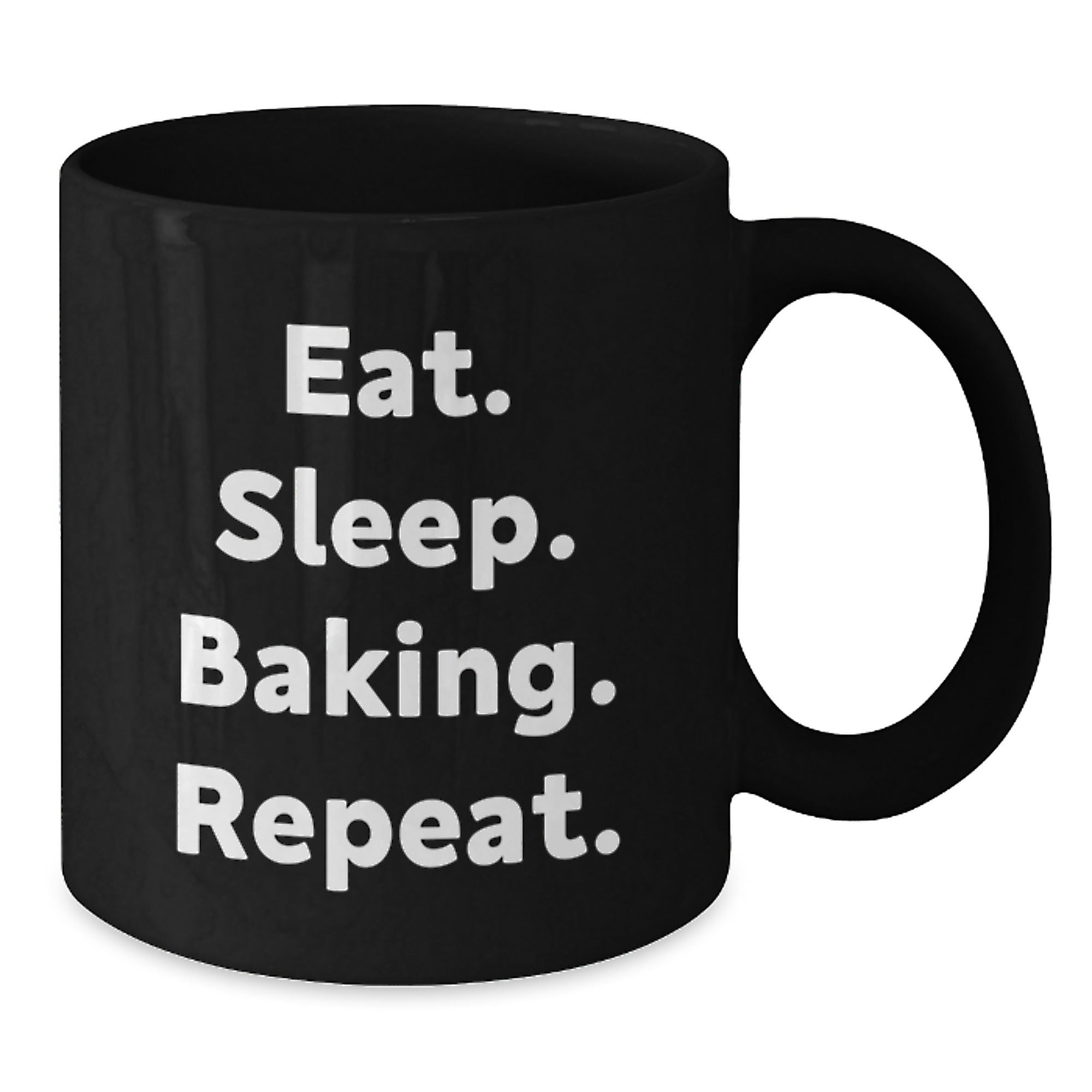 Funny Baking Gifts for Friends, Christmas Unique Mugs from Baking Lover, Eat. Sleep. Baking. Repeat. - Additional