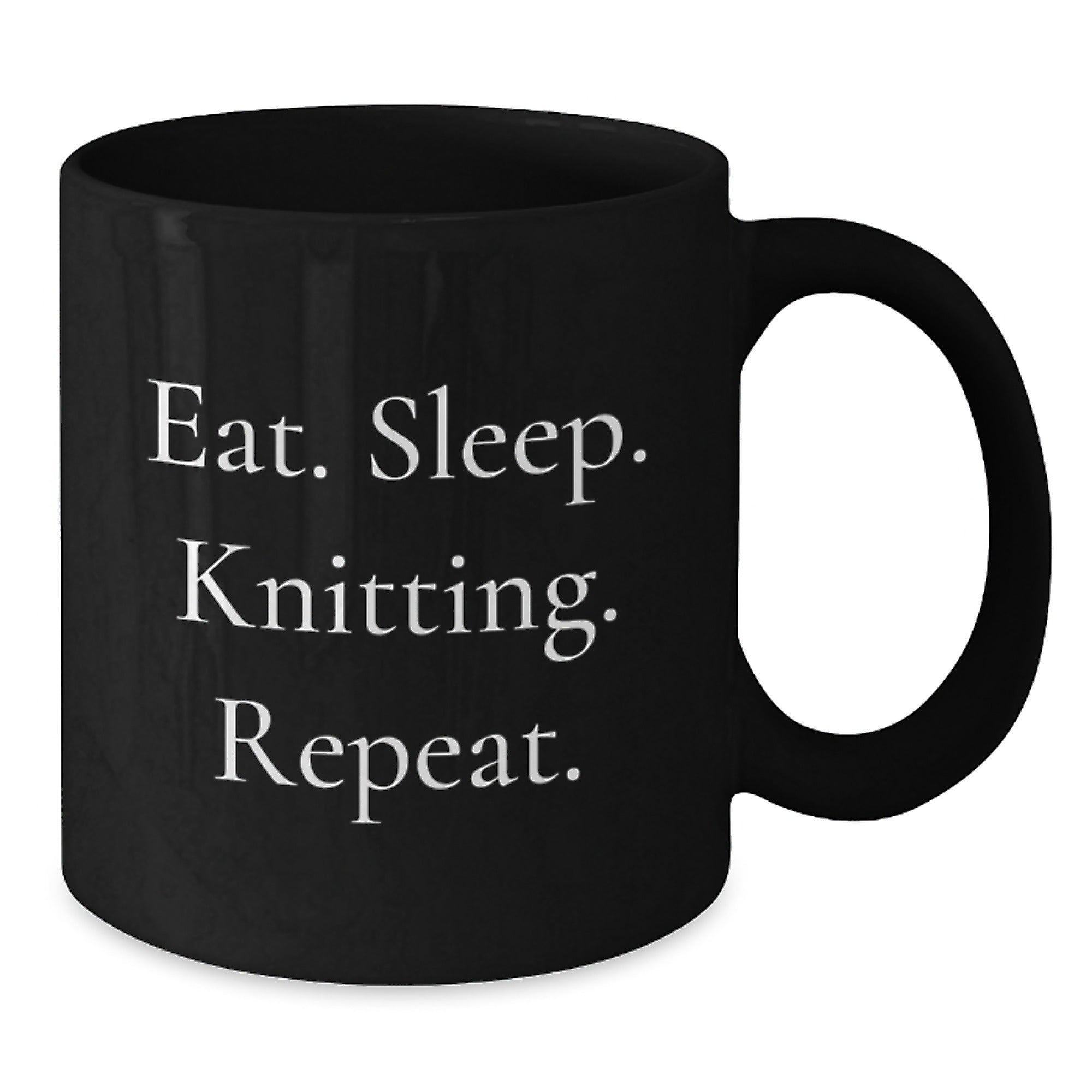 Funny Knitting Quote Gifts for Knitting Enthusiasts - Eat. Sleep. Knitting. Repeat. Graduation Unique Gifts from Friends to Family - Additional