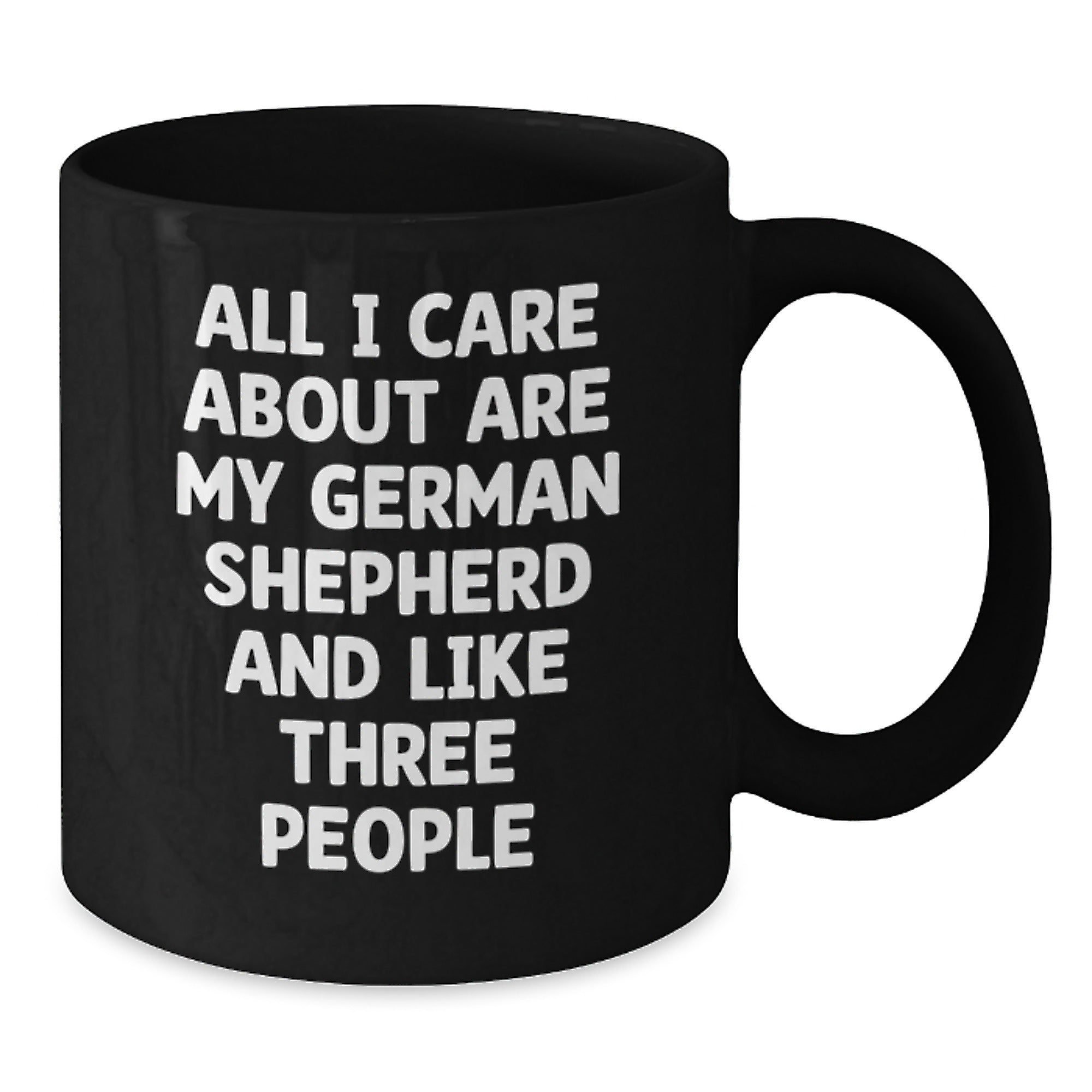 Funny German Shepherd Dog Lover Gifts from Men Women Friends, Valentine's Black Coffee Mug for German Shepherd Dog Owners, Gifts for Him Her - Additional