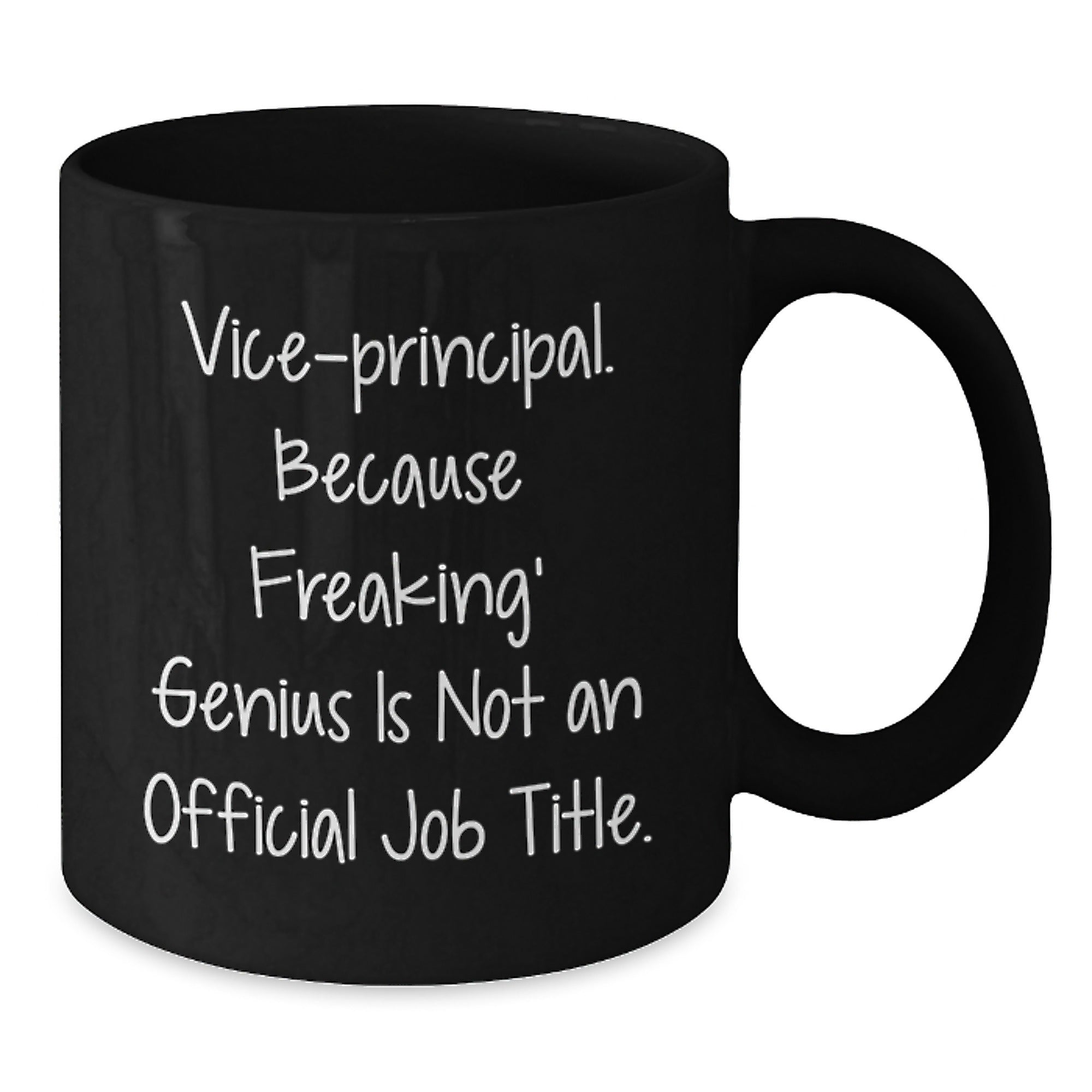Funny Vice-principal Gifts for Men - Vice-principal Black Coffee Mug, Vice-principal Quote, Perfect Christmas Unique Gifts from Friends to Vice-principal - Additional