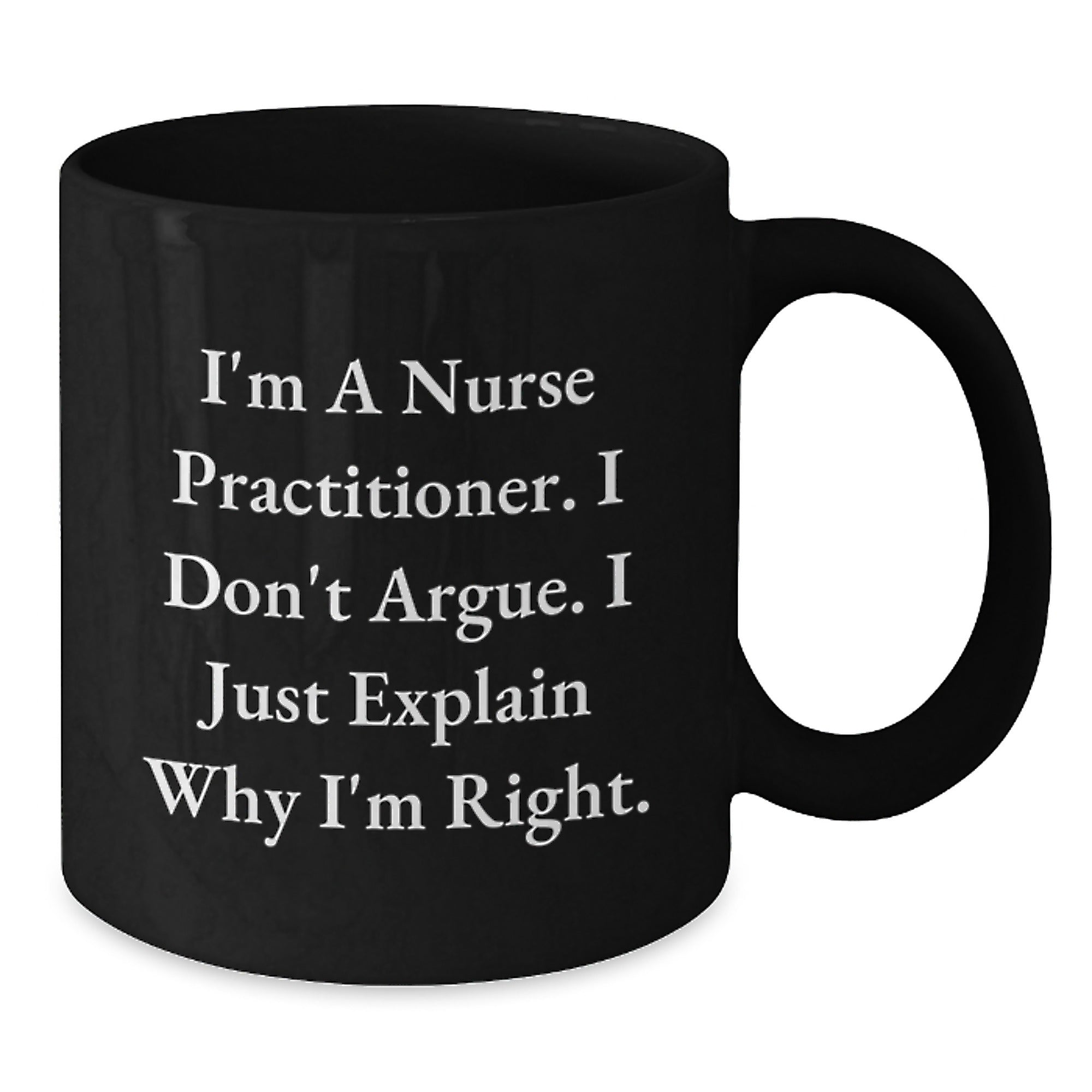 Funny Nurse Practitioner Gifts from Friends and Family Men Women Coworkers Black Coffee Mug Christmas Unique Gift Ideas for Nurse Practitioner - Additional
