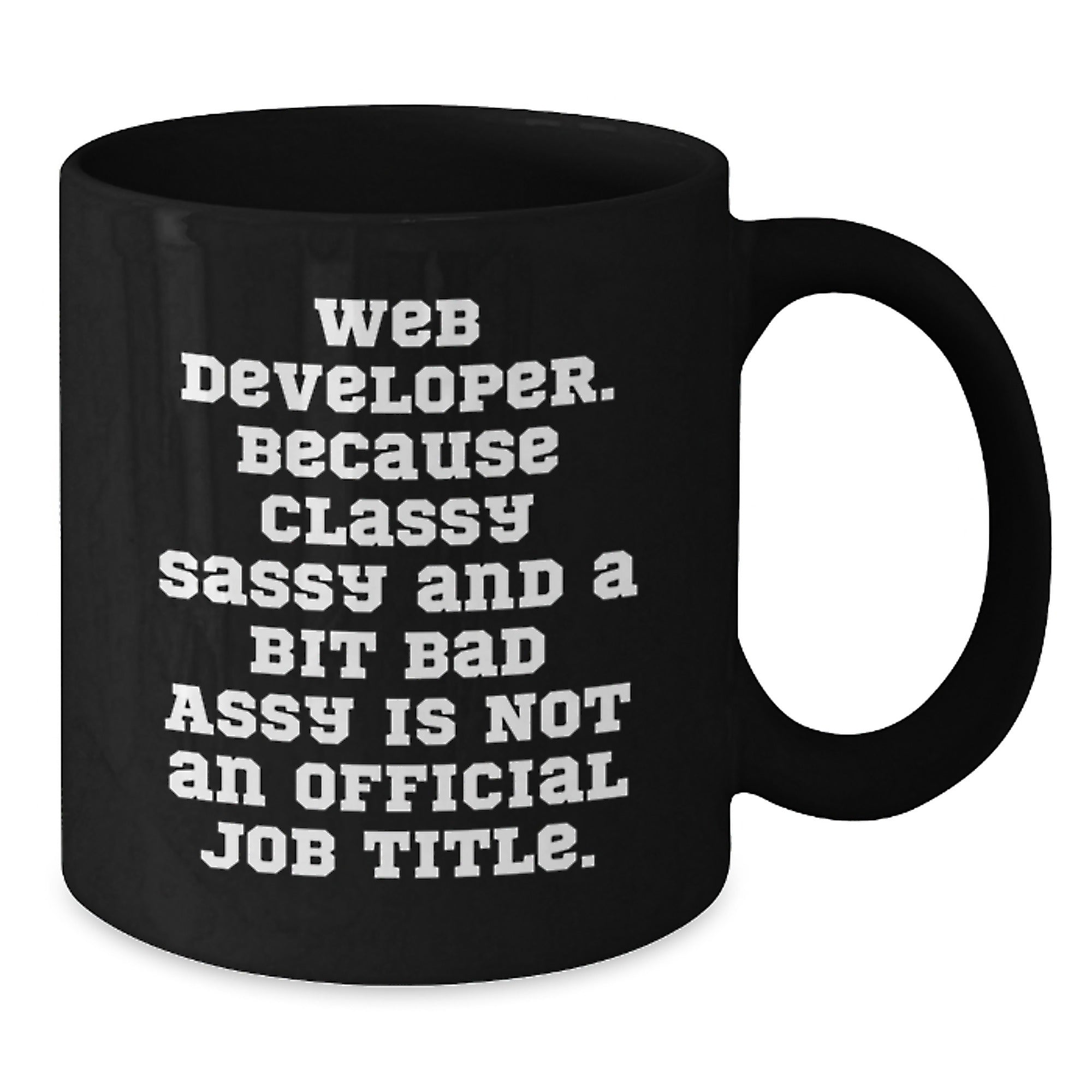 Funny Web Developer Gifts from Friends for Web Developers Black Coffee Mug, Christmas Unique Presents for Men Women - Additional