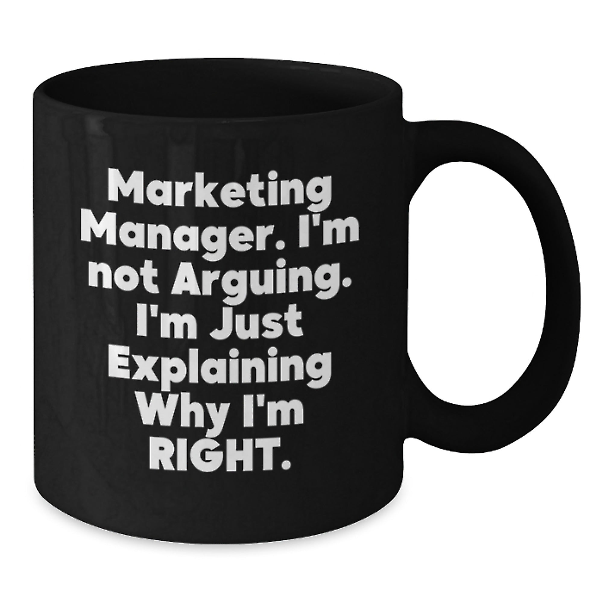 Funny Marketing Manager Gifts, Black Coffee Mugs with Inspirational Quote, Perfect for Christmas Unique Gifts from Family to Friends, Coworkers, or Men, Women - Marketing Manager Mug - Additional