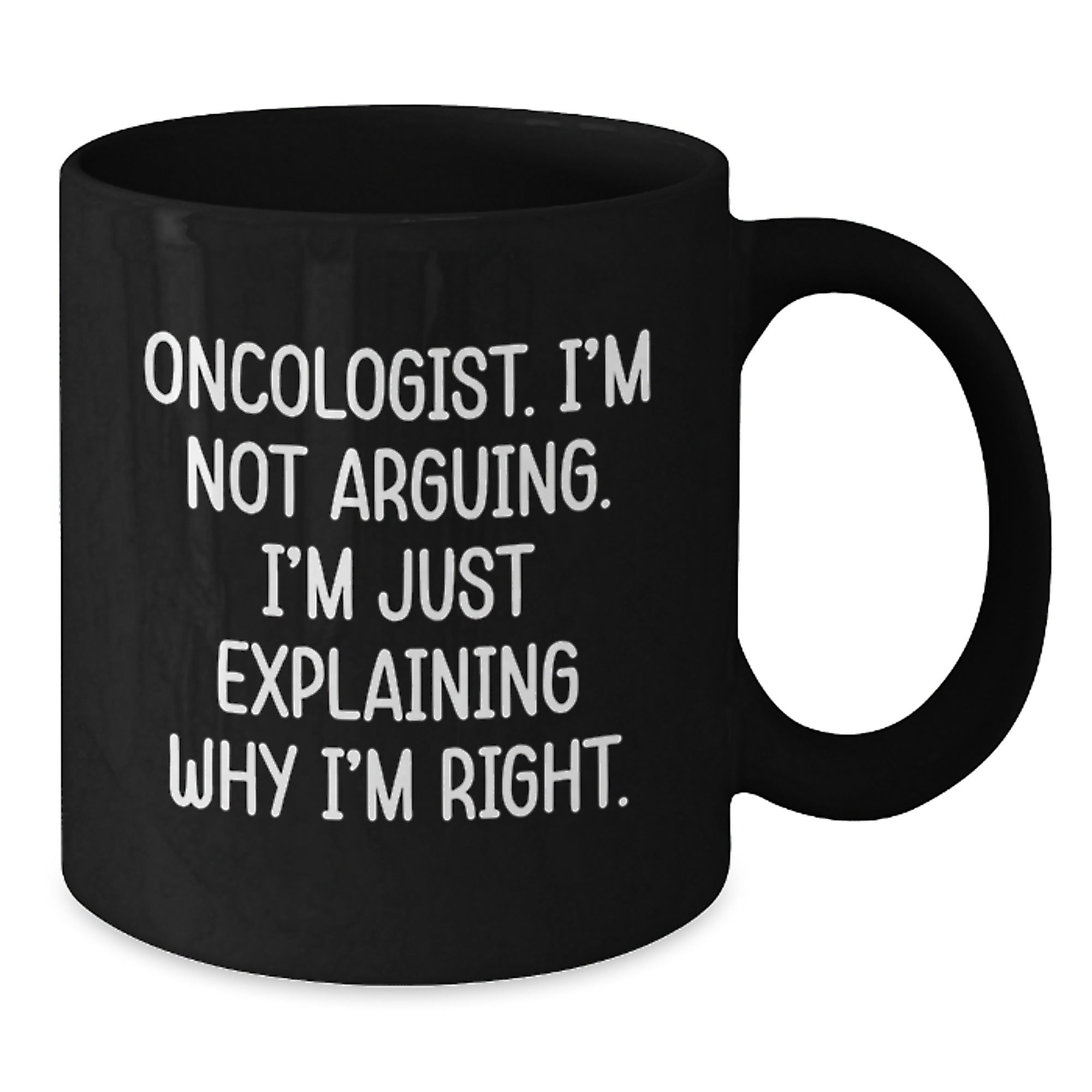 Funny Oncologist Gifts Black Coffee Mug for Christmas Unique Presents from Family Friends - Additional