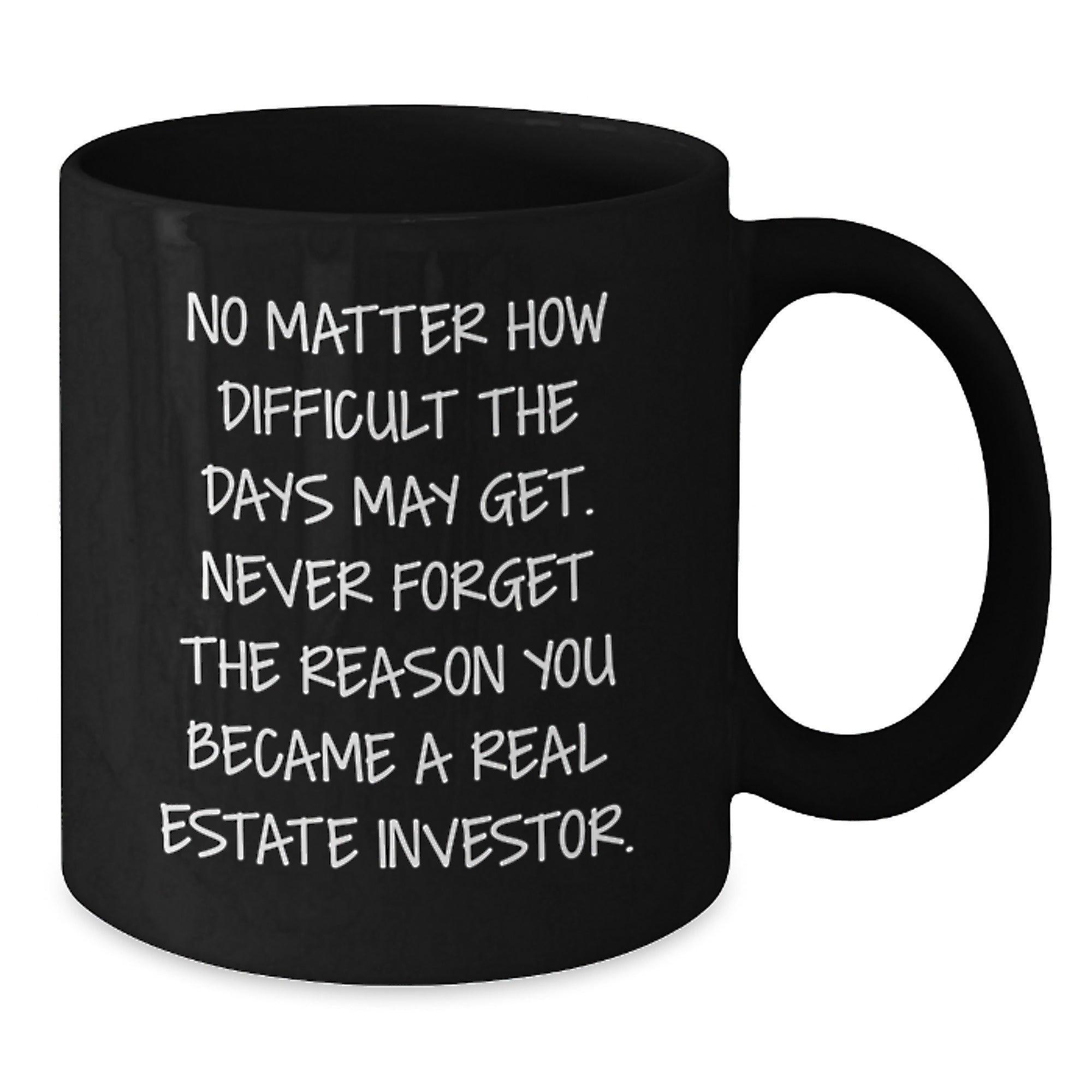 Real Estate Investor Funny Mugs Gifts from Friends for Men Women Coworkers Family - Inspirational Quotes Black Coffee Mug 15oz - Christmas Unique - Additional