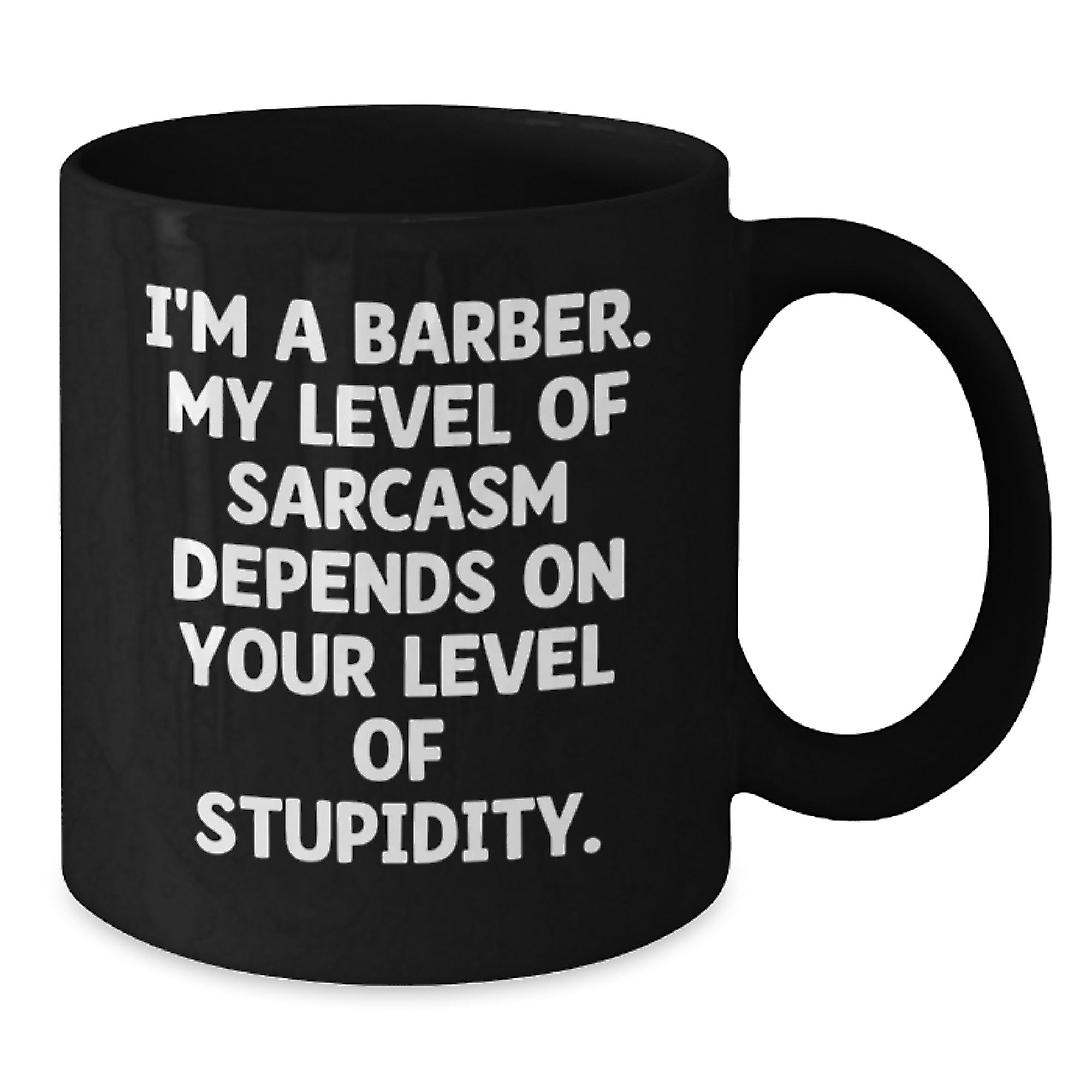Funny Barber Gifts from Men for Barbers - I'm A Barber Black Coffee Mug, Graduation Unique Gifts - Additional