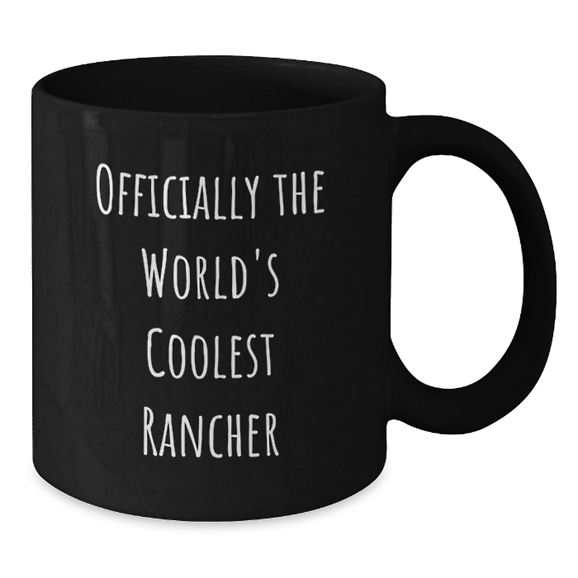 Rancher's World's Coolest Coffee Mug, Gifts from Friends for Rancher's Birthday, 'Officially The World's Coolest Rancher' - Additional