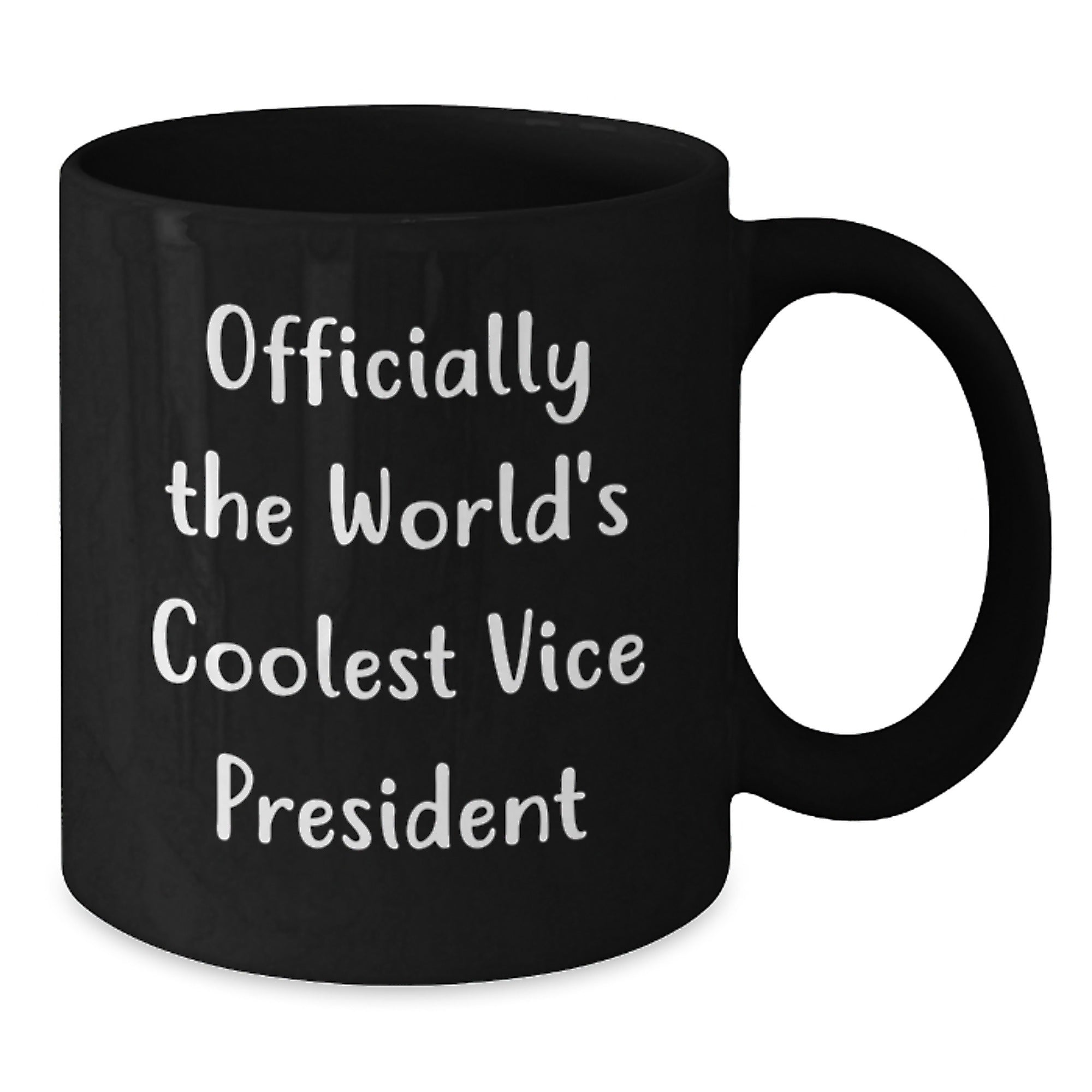Funny Vice President Gifts, 'Officially The World's Coolest Vice President' Black Coffee Mug for Men, Women, Friends, Coworkers, Family, Graduation Unique Gifts from Loved Ones - Additional