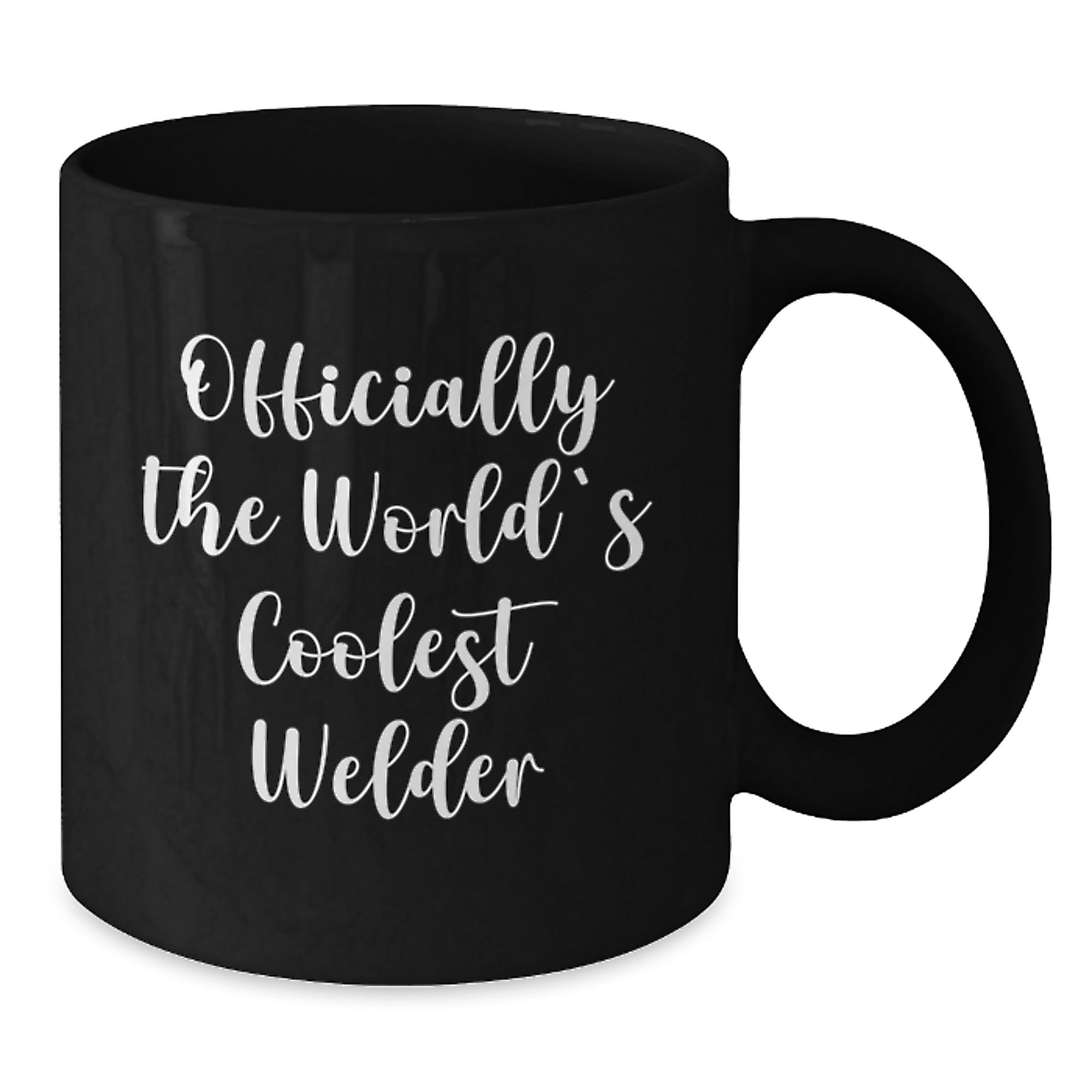 Funny Welder Gifts for Graduation, Officially The World's Coolest Welder Black Coffee Mug, Gifts from Men to Friends, Unique Graduation Unique Gifts - Additional