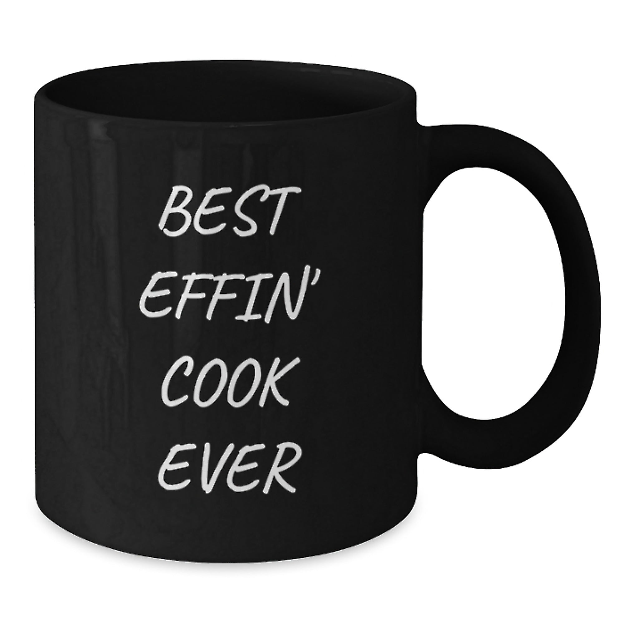 Funny Cook Gifts for Men from Best Effin' Cook Ever, Black Coffee Mug for Graduation - Additional