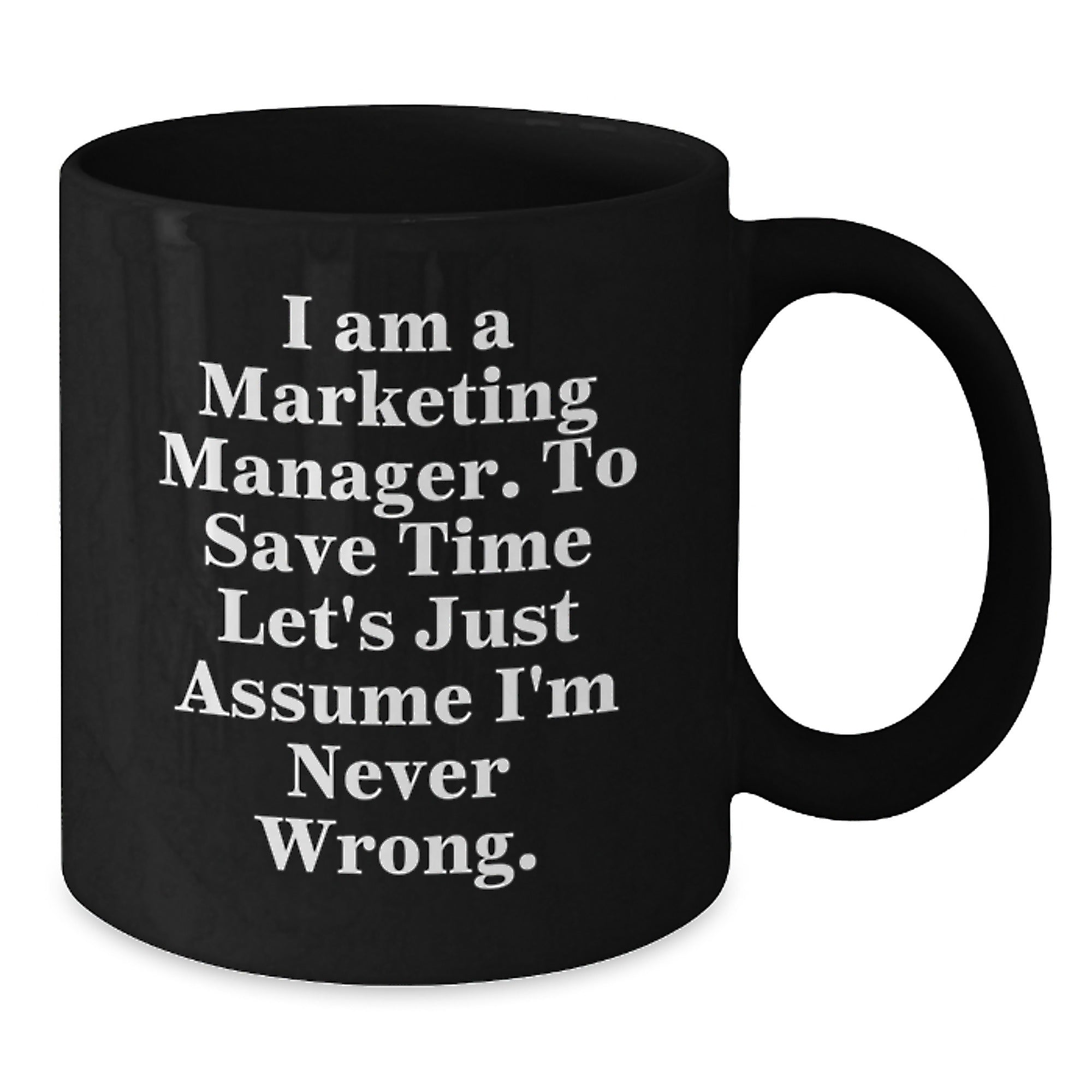 Marketing Manager Gifts, Funny Quote Black Coffee Mug, Graduation Unique Gifts from Friends, Coworkers, Family - Additional