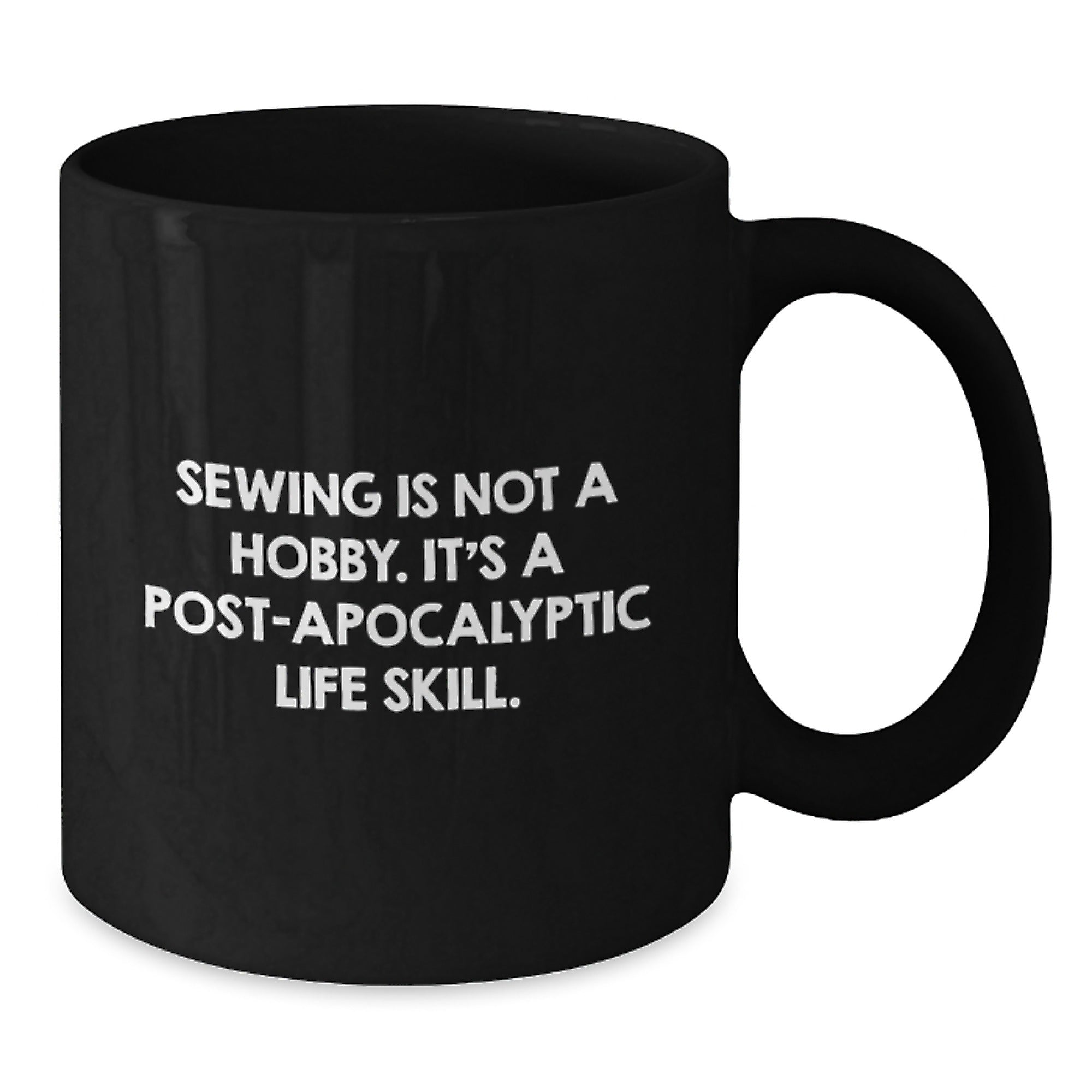 Sewing Gifts for Sewing Enthusiasts Funny Black Coffee Mug from Friends - Additional