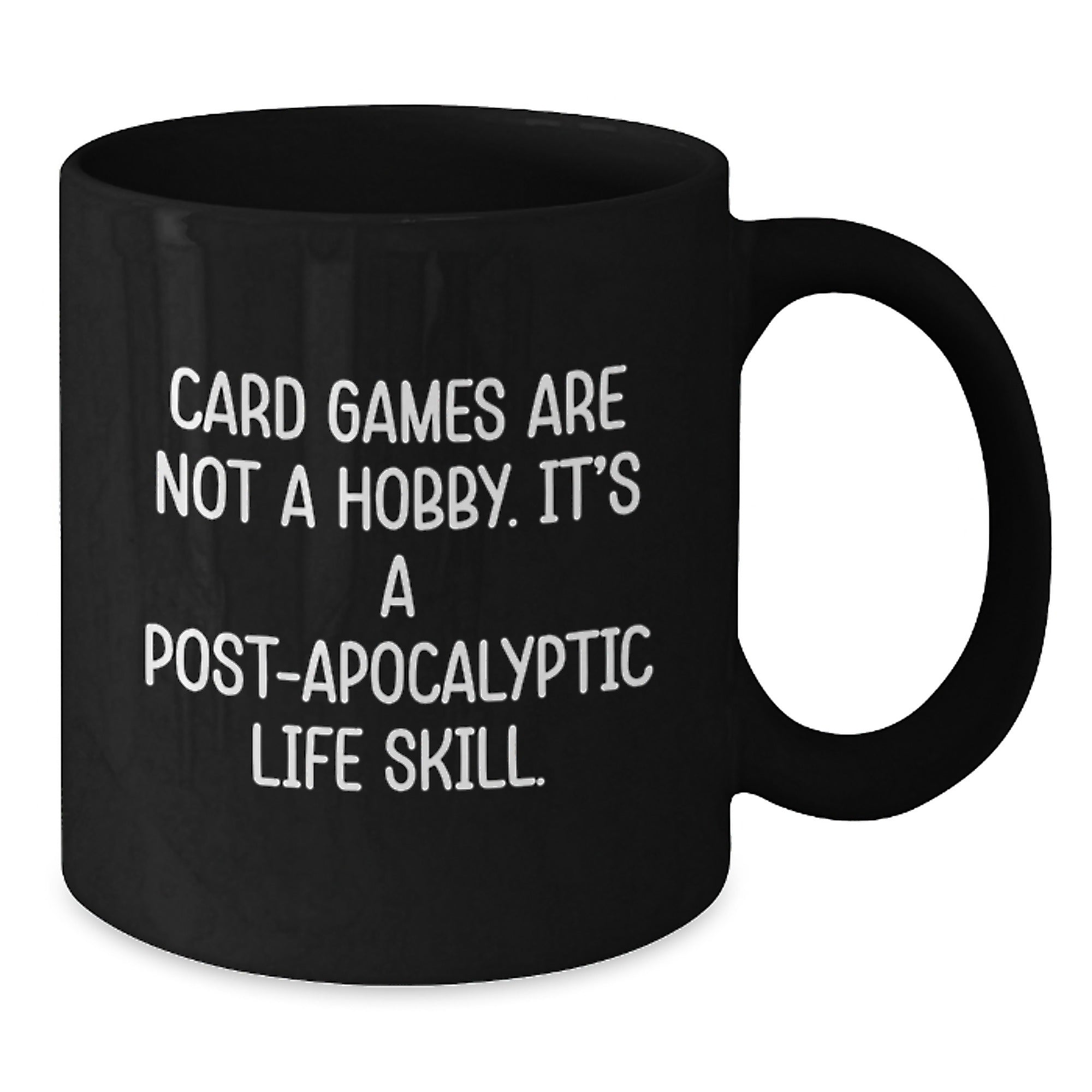 Funny Card Games Quote Gifts from Friends and Family for Card Games Enthusiasts Black Coffee Mug Christmas Unique Presents - Additional