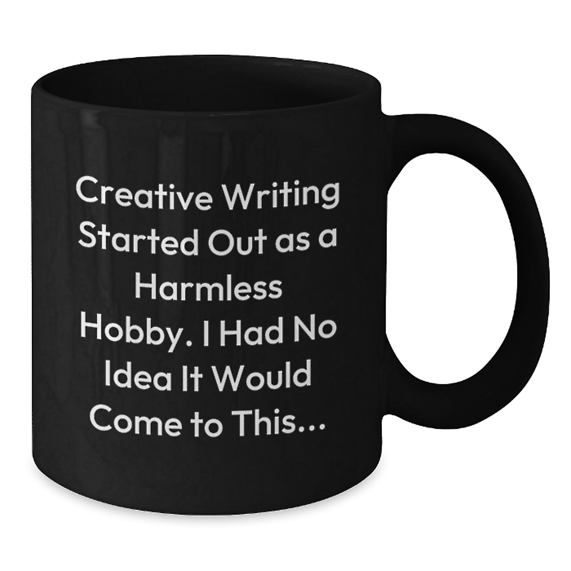 Funny Creative Writing Inspirational Gifts from Friends for Christmas Unique Black Coffee Mugs - Additional