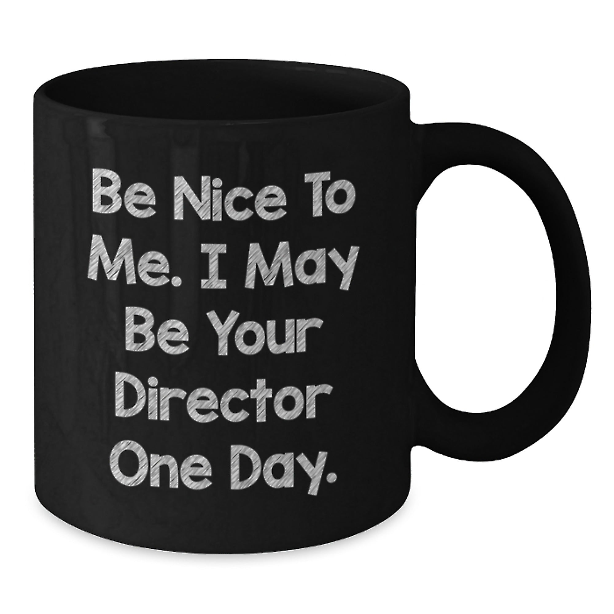 Funny Director Gifts from Friends, Black Coffee Mug for Men or Women, Christmas Unique Presents for Director - Additional