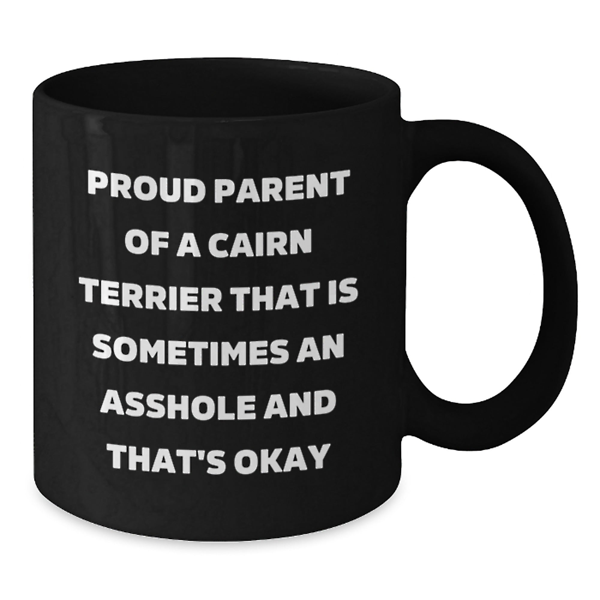 Funny Cairn Terrier Dog Gifts for Parents Birthday Unique Mugs from Friends - Proud Parent Quote - Additional