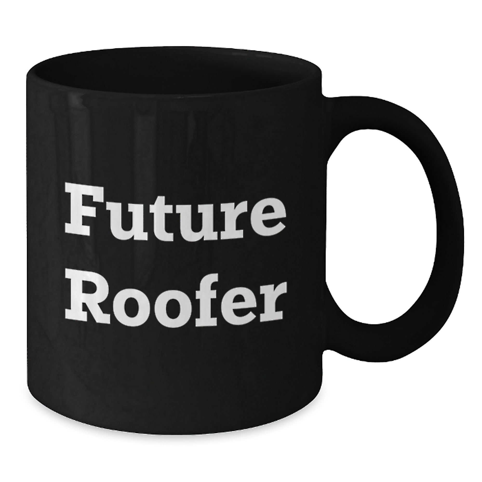 Funny Roofer Gifts for Him, Future Roofer Black Coffee Mug, Graduation Unique Gifts from Friends, Coworkers, Family, 'Future Roofer' Quote, Black 11oz or 15oz Microwave and Dishwasher Safe - Additional