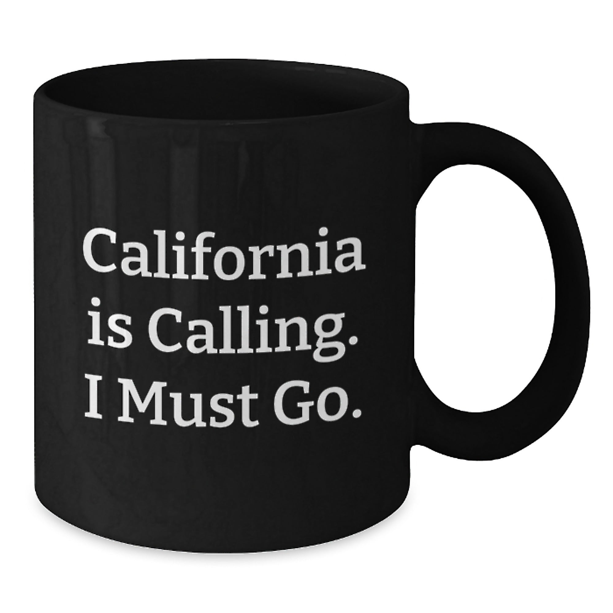 California Calling Gifts, Funny Quote Black Coffee Mug for Birthday, Gifts from Friends, Gifts for California Lovers - Additional