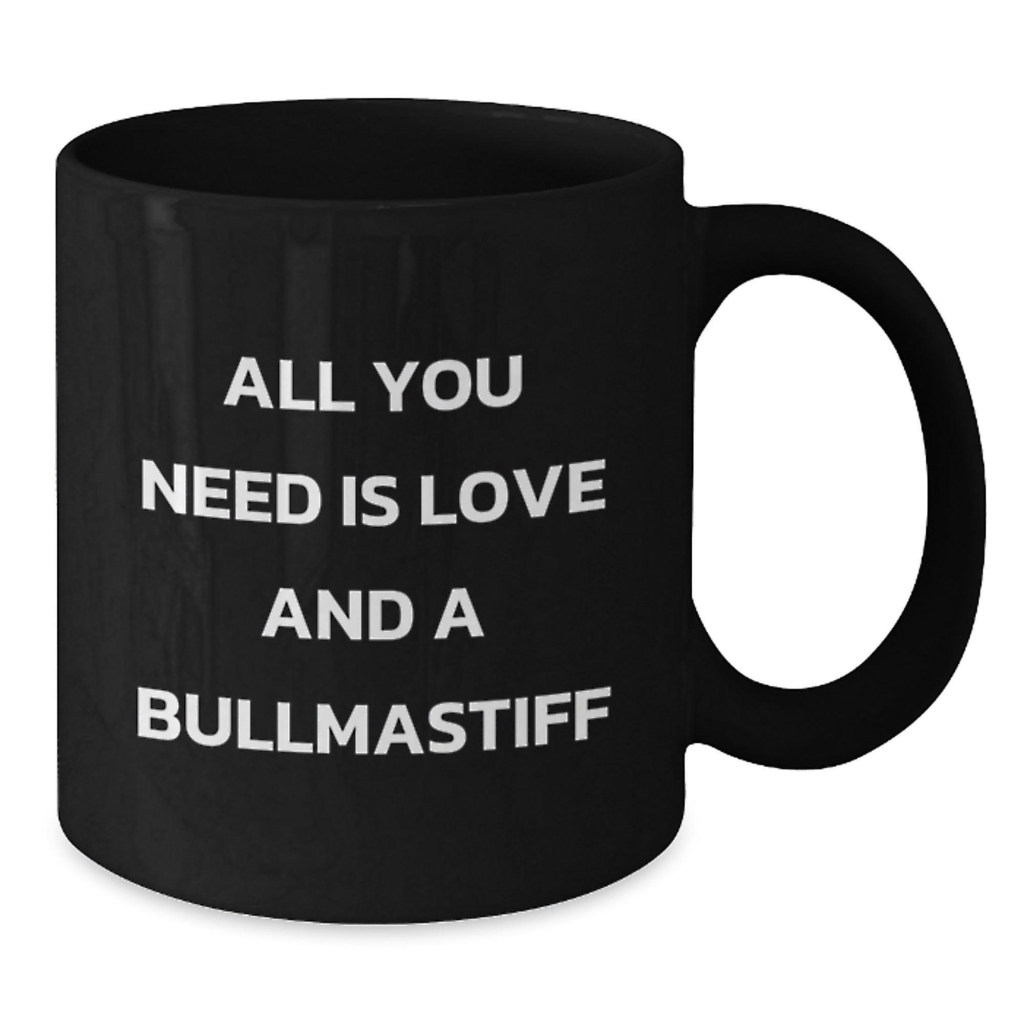 Bullmastiff Dog Lovers Black Coffee Mug Gifts from Friends to Family on Birthday Unique Presents - Additional
