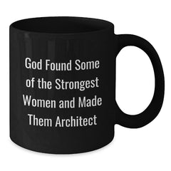 Funny Architect Gifts for Women from Family, Unique Black Coffee Mug for Christmas - Additional