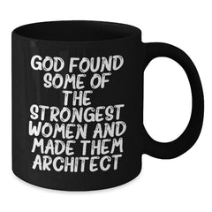 Funny Architect Quote Gifts for Women, Black Coffee Mug, Christmas Unique Presents for Her, from Friends, Family, Coworkers - Additional