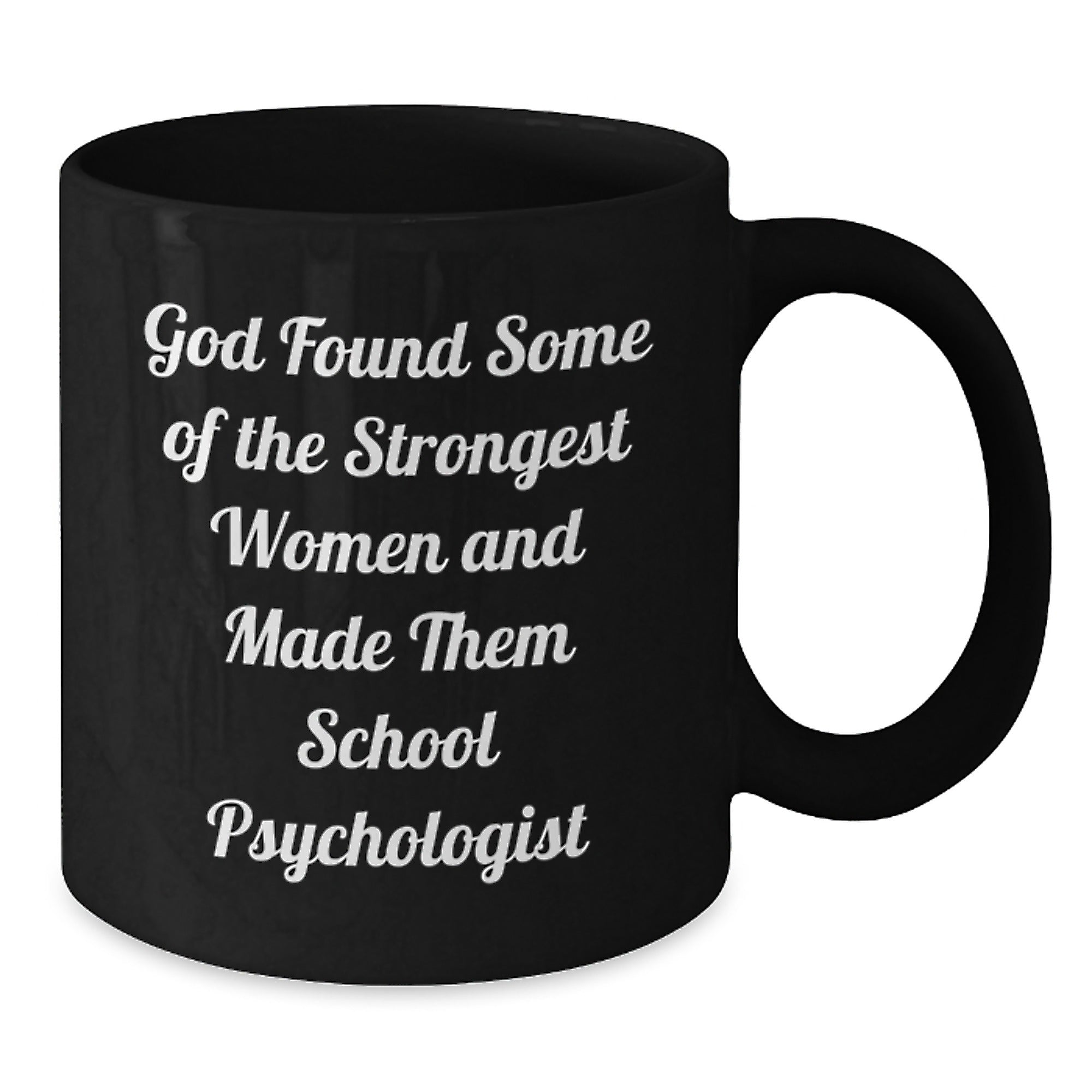 Funny School Psychologist Gifts for Her, Inspirational Quote Black Coffee Mug, Birthday Unique Presents from Friends or Family - Additional