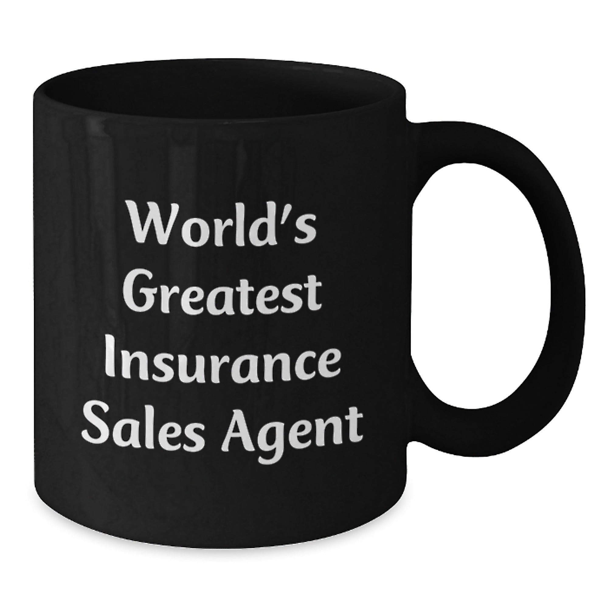 Funny Gifts for Insurance Sales Agent, 'World's Greatest' Black Coffee Mug, Unique Christmas Memorable Present for Insurance Sales Agent Friends, Colleagues, or Family Members - Additional