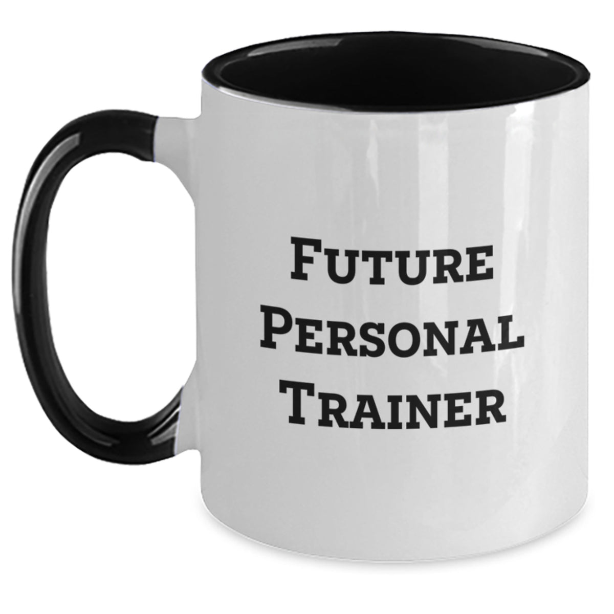 Funny Future Personal Trainer Gifts for Personal Trainer Men, Unique Christmas Unique Gifts from Friends, Family, Coworkers, Funny Two Tone Coffee Mug - Main