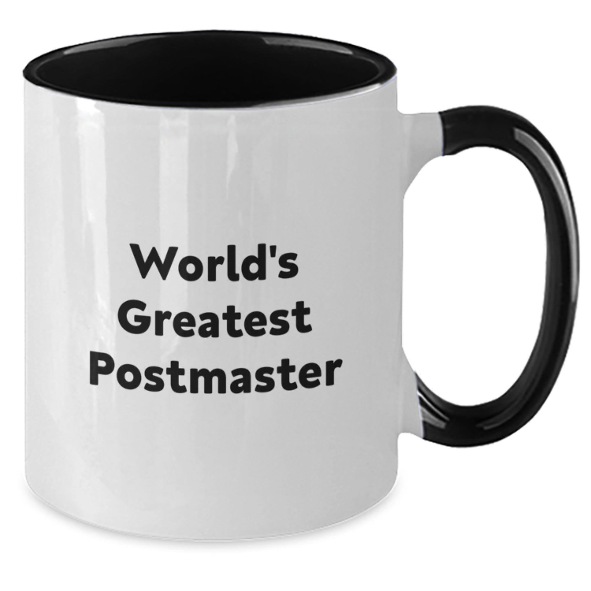 Funny Postmaster Gifts from Friends for World's Greatest Postmaster Christmas Unique Gifts Two Tone Coffee Mug - Additional