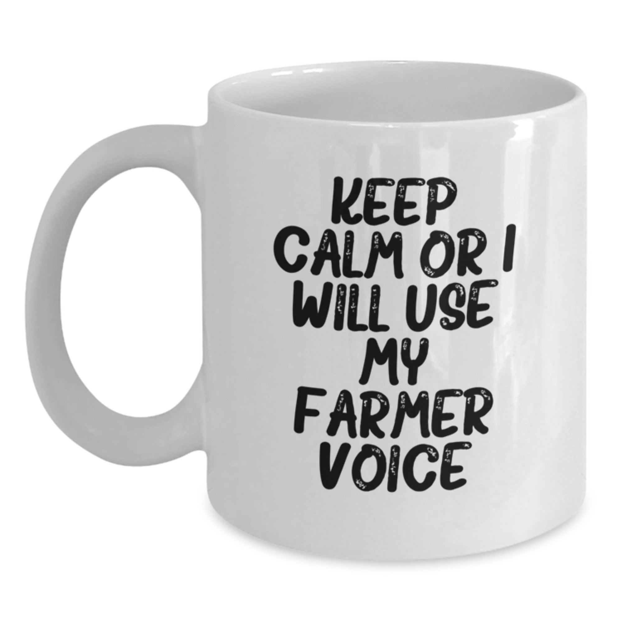 Funny Farmer White Coffee Mug Gifts from Friends to Farmer Men Christmas Unique Mugs - Main