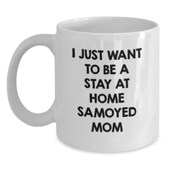 Funny Samoyed Dog Gifts, White Coffee Mug for Samoyed Dog Mom, Birthday Unique Gifts from Friends - Main