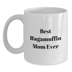 Ragamuffin Cat Mom Funny White Coffee Mugs for Graduation, Best Gifts from Friends to Family - Main