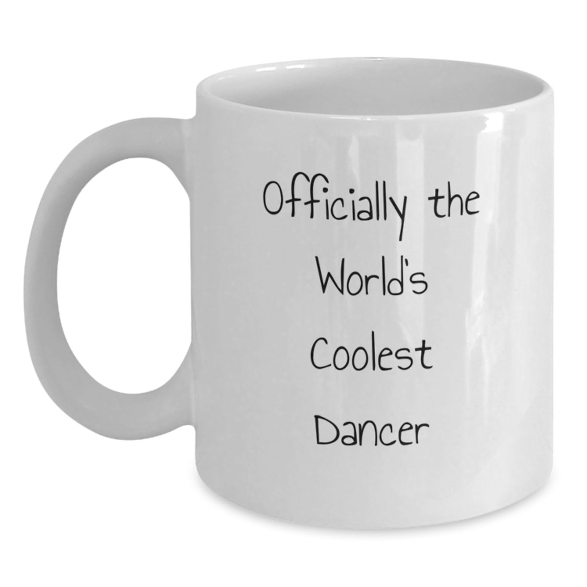 Funny Dancer Gifts for Men Women Friends Coworkers Family - Officially The World's Coolest Dancer White Coffee Mug, Graduation Unique Gifts from Family - Main