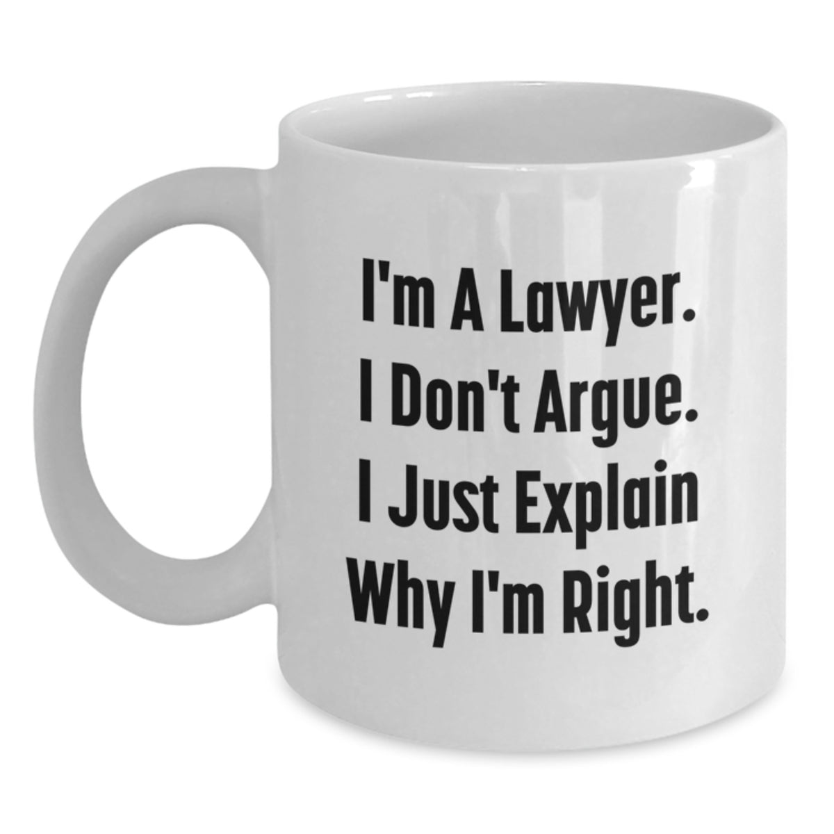 Funny Lawyer Coffee Mugs, White Coffee Mugs Lawyer Gifts from Friends Family, Christmas Unique Gifts for Lawyer Men Women - Main