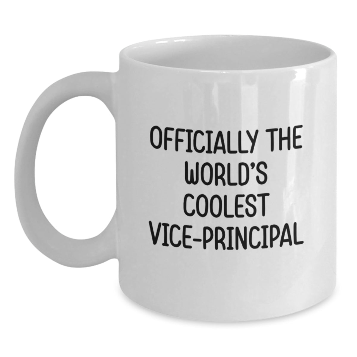 Funny Vice-principal Quotes Gifts for Him or Her - 'Officially The World's Coolest Vice-principal' White Coffee Mug, Perfect Birthday Unique Gift from Friends or Coworkers - Main