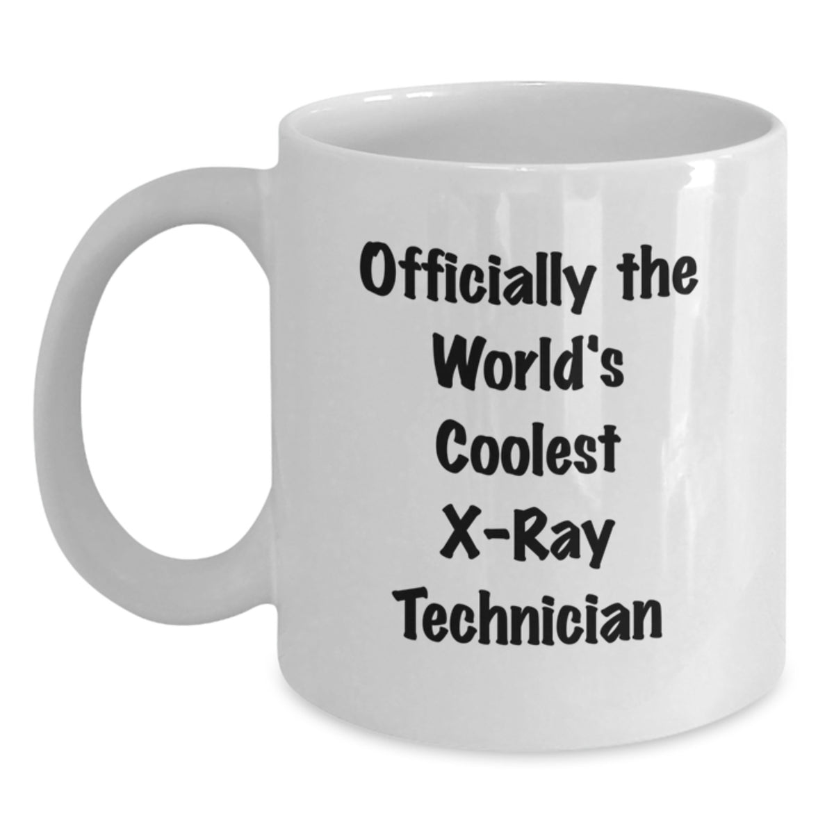 Funny X-Ray Technician Gifts from Friends for Him - Officially The World's Coolest X-ray Technician White Coffee Mug - Unique Christmas Unique Gifts - Main