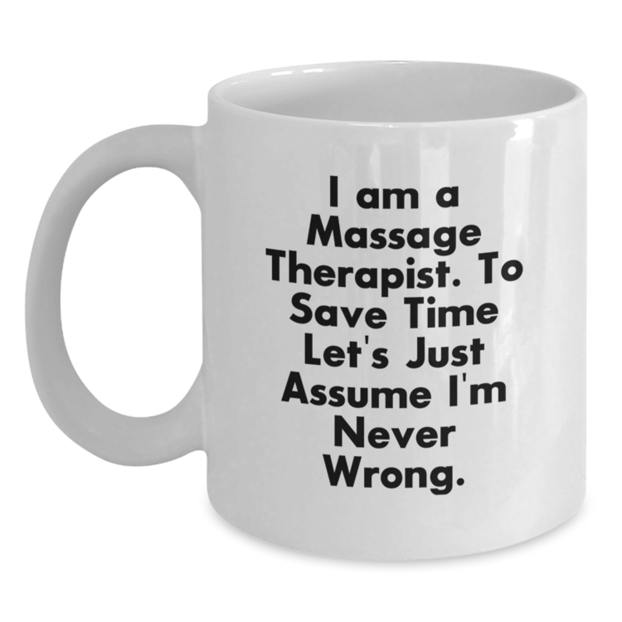 Funny Massage Therapist Gifts from Friends for Christmas Unique White Coffee Mugs - Main