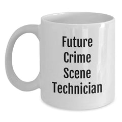 Funny Quote White Coffee Mugs for Crime Scene Technician Gifts from Friends for Christmas - Main
